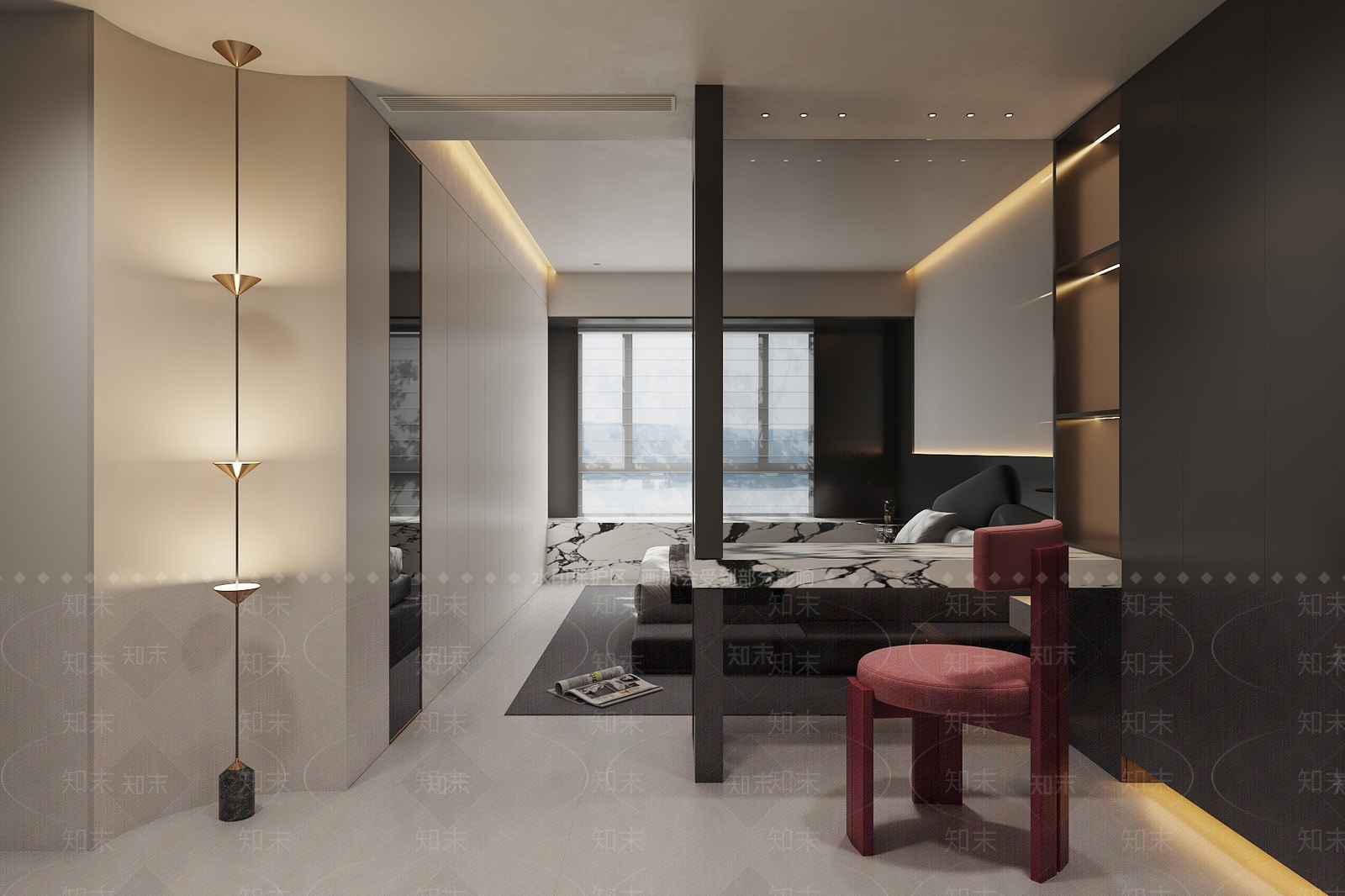 现代家居卧室3D模型下载【ID:1221977536】