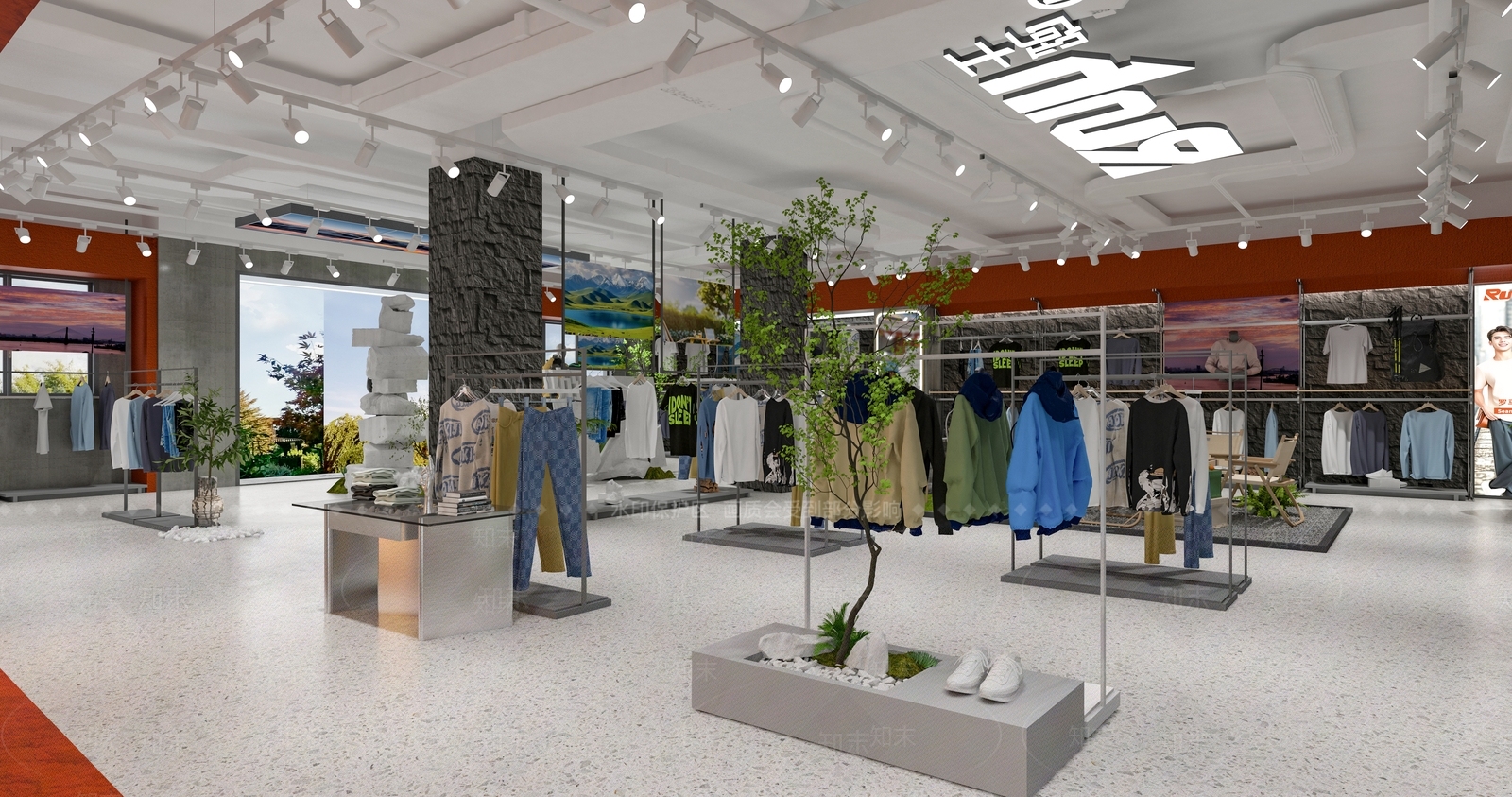 现代服装店3D模型下载【ID:1202903902】
