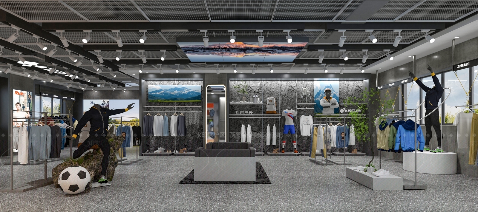 现代服装店3D模型下载【ID:1202904169】