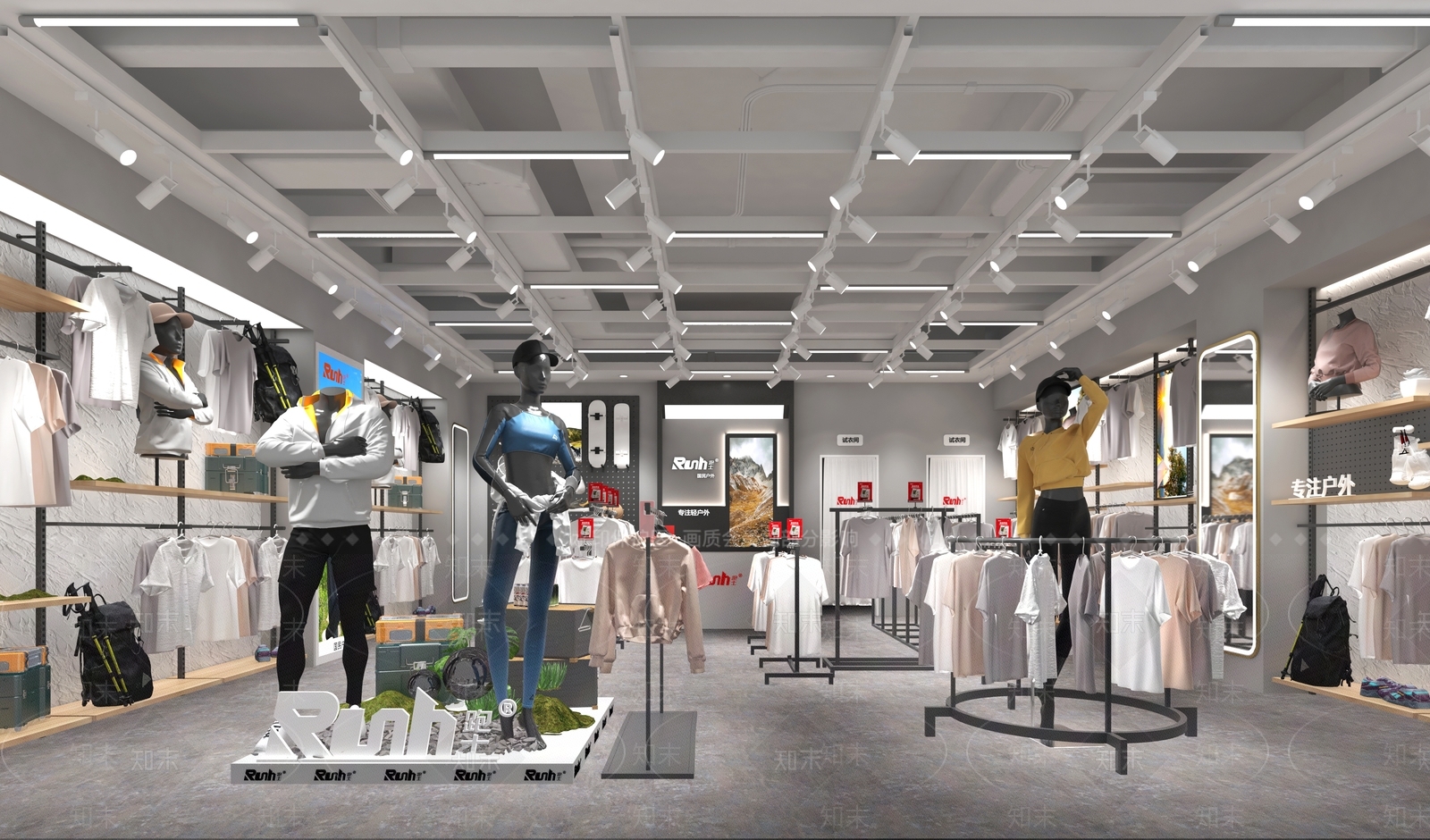 现代服装店3D模型下载【ID:1202906156】