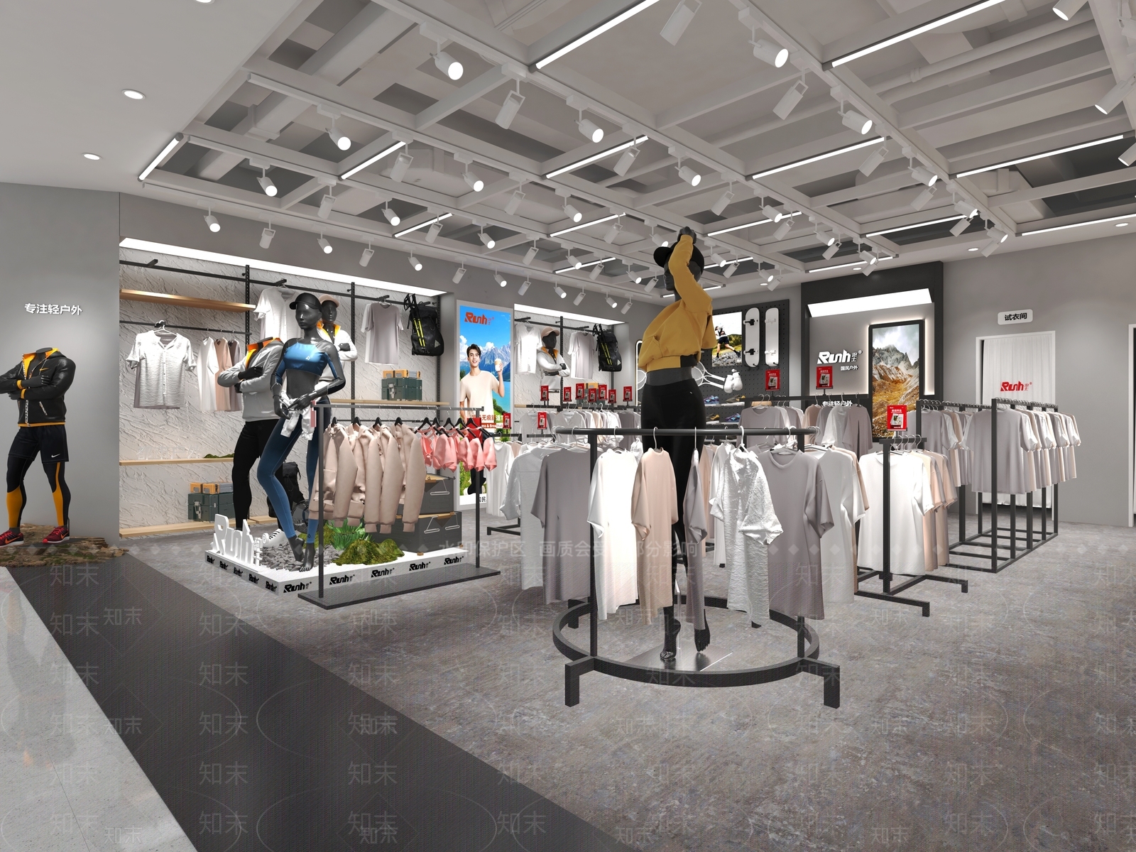 现代服装店3D模型下载【ID:1202906156】