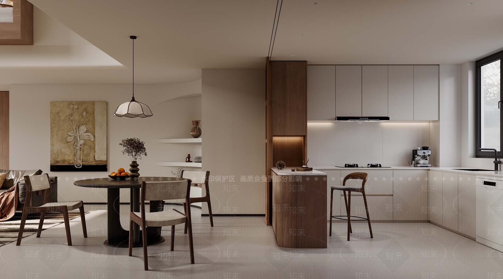 实木吧台椅吧椅3D模型下载【ID:1227318493】