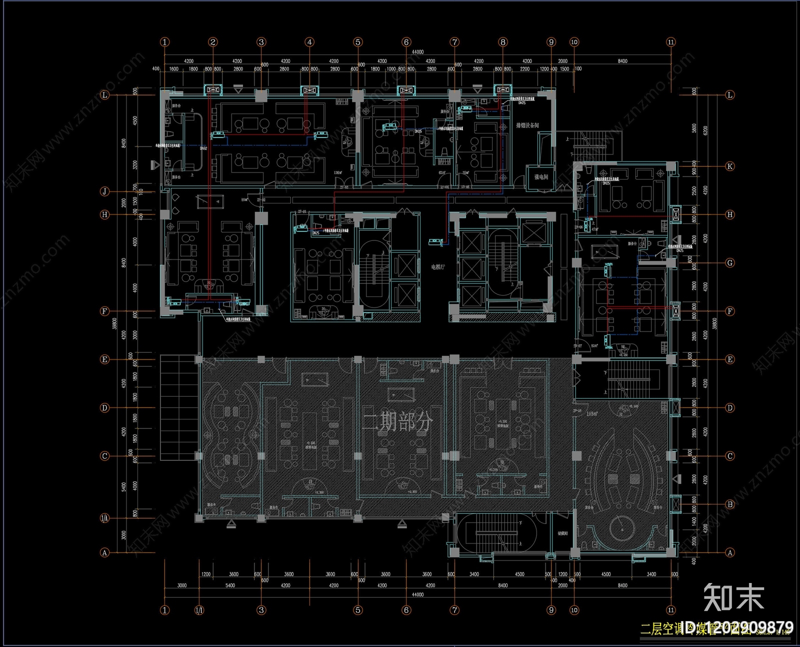 净化空调系统cad施工图下载【ID:1202909879】