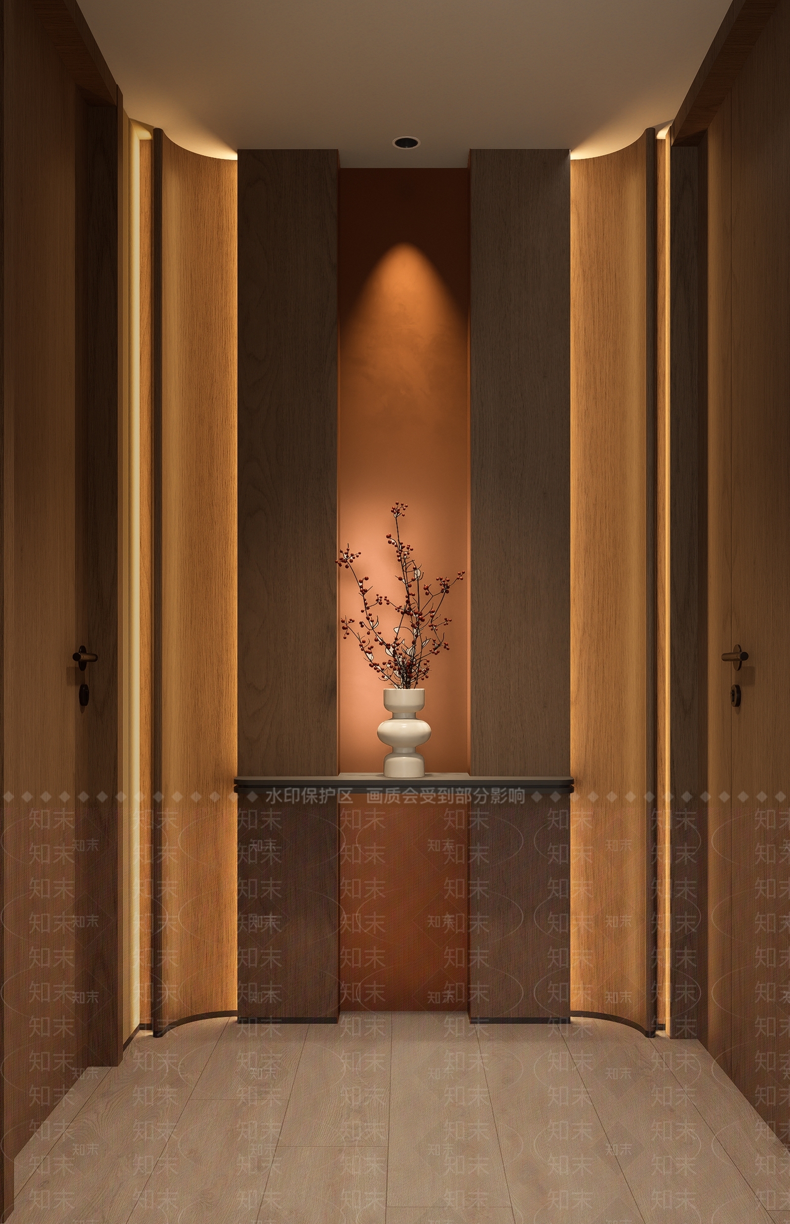 新中式现代玄关SU模型下载【ID:1202910095】