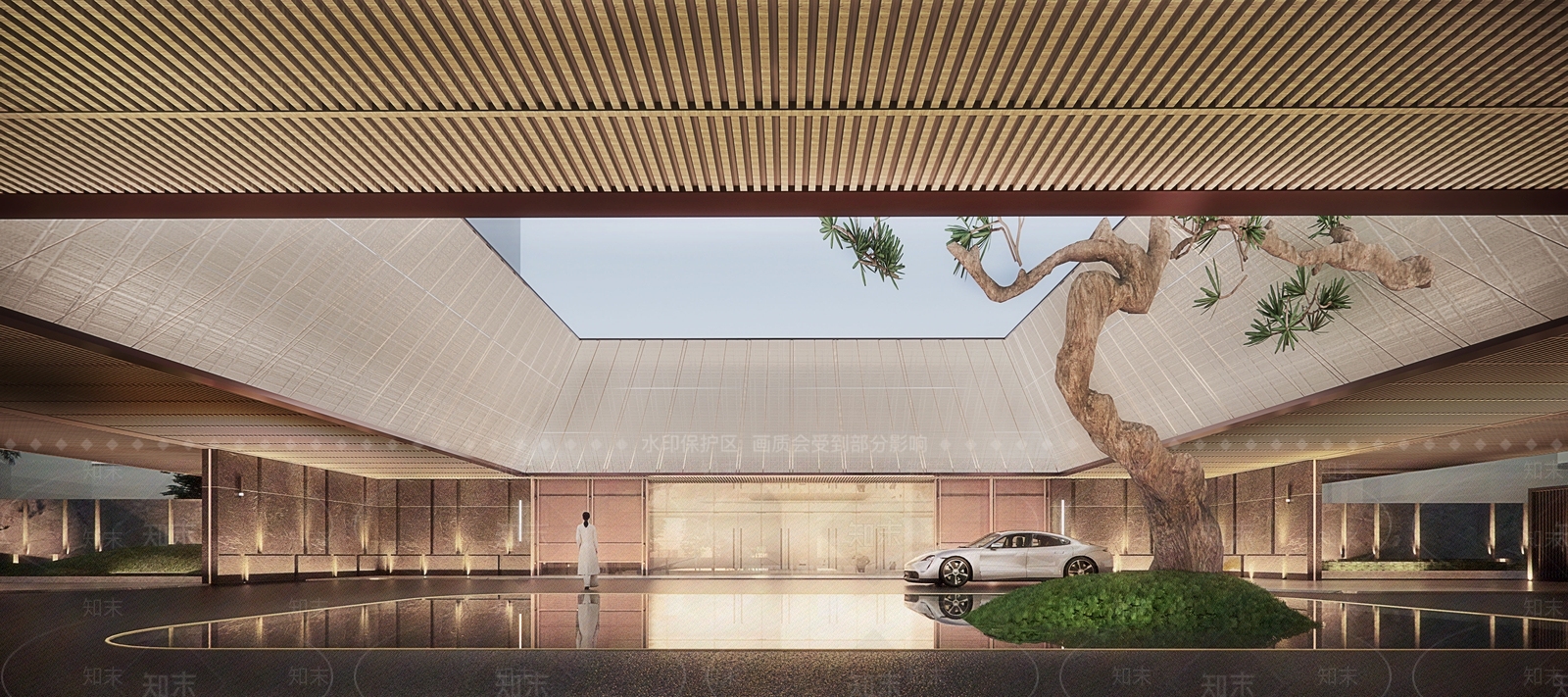 现代小区建筑SU模型下载【ID:1202911567】