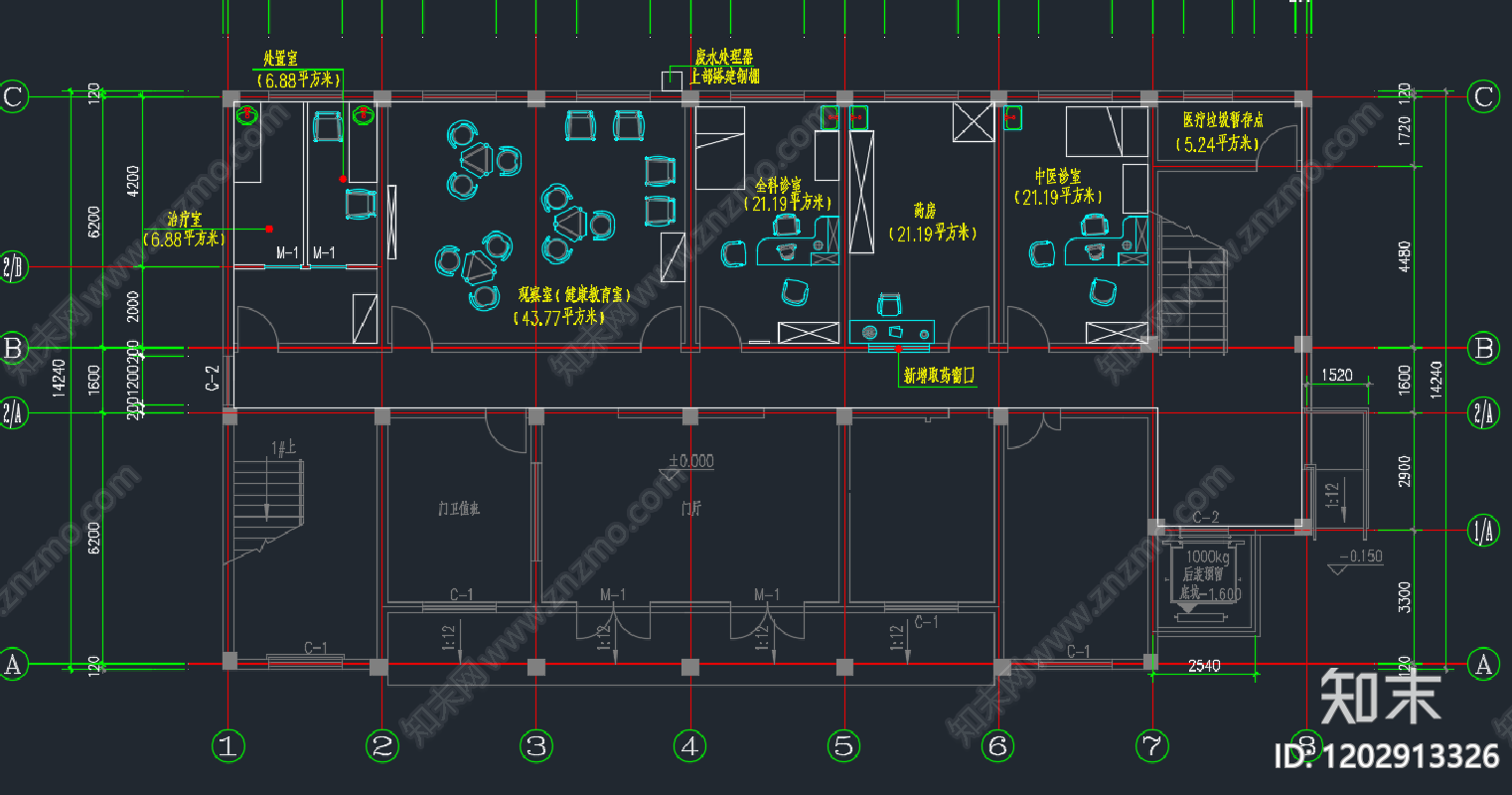 现代医院建筑施工图下载【ID:1202913326】