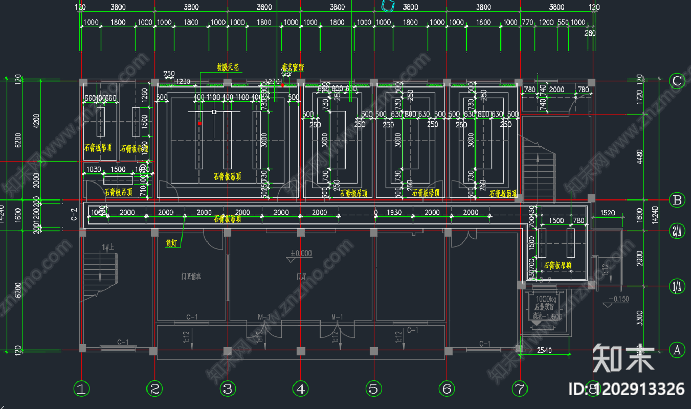 现代医院建筑cad施工图下载【ID:1202913326】