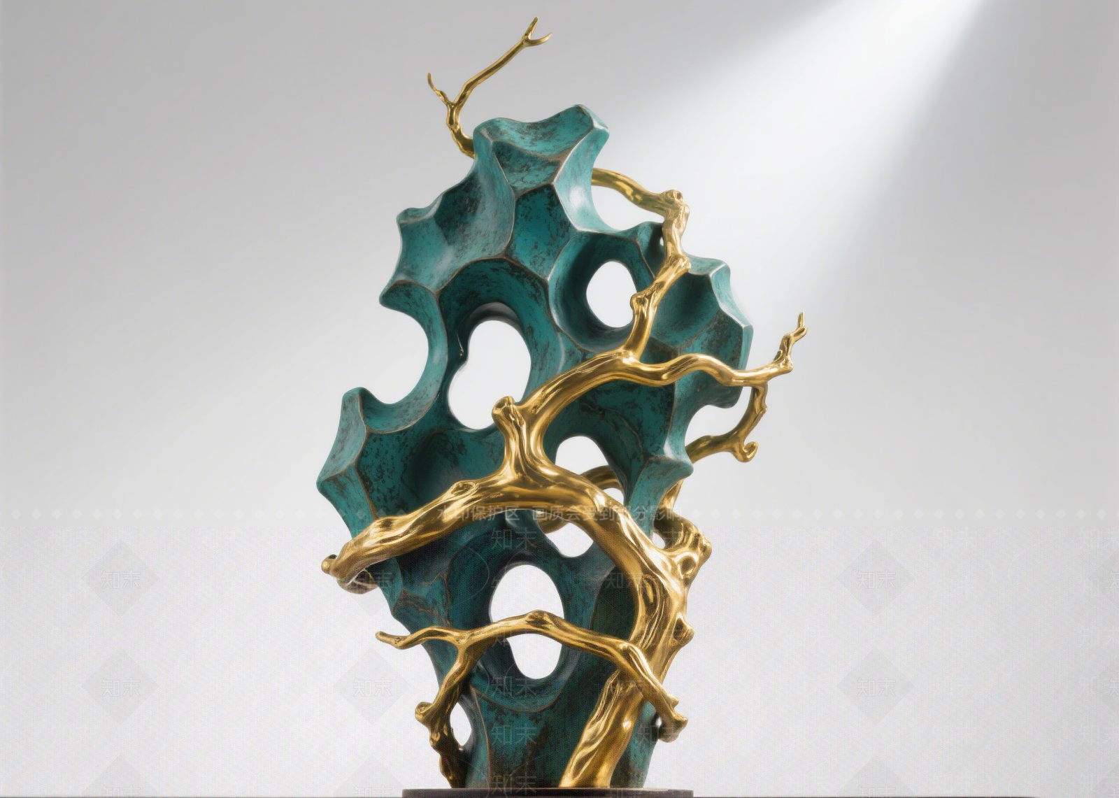 新中式中式雕塑摆件SU模型下载【ID:1203061675】