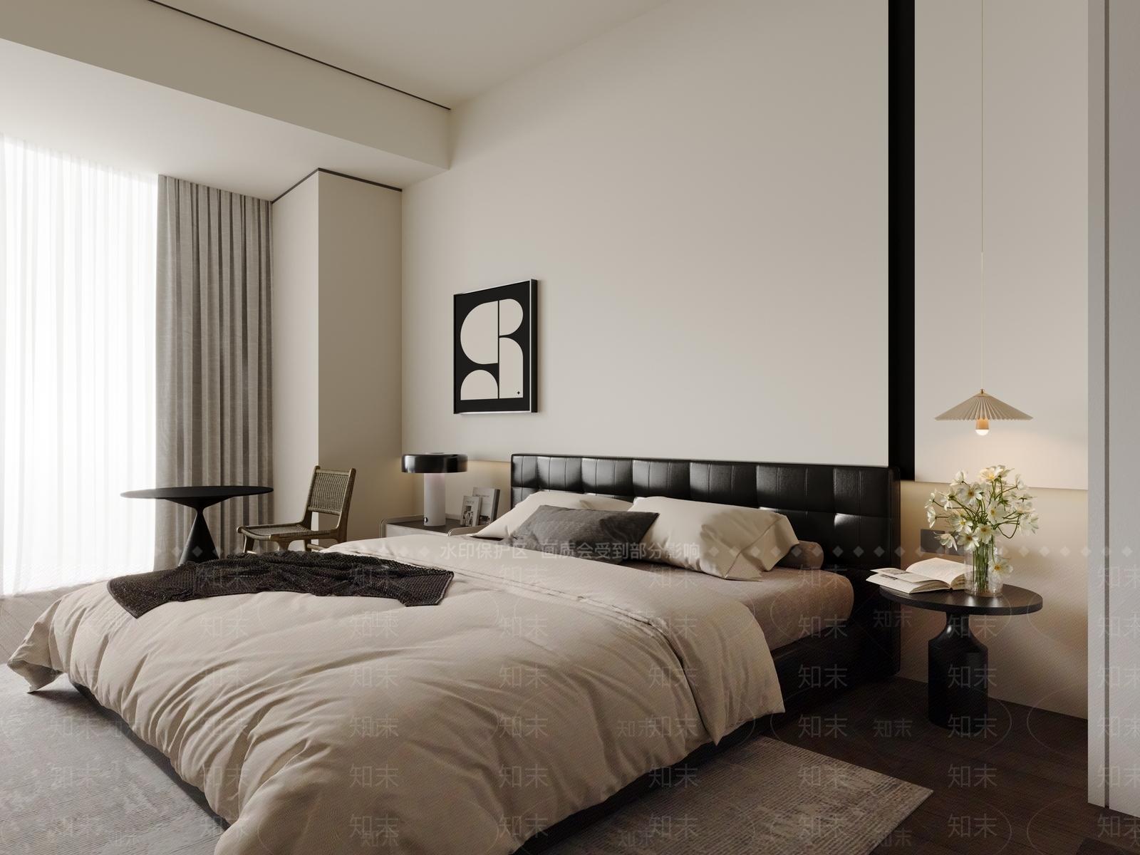 双人床3D模型下载【ID:1202919665】