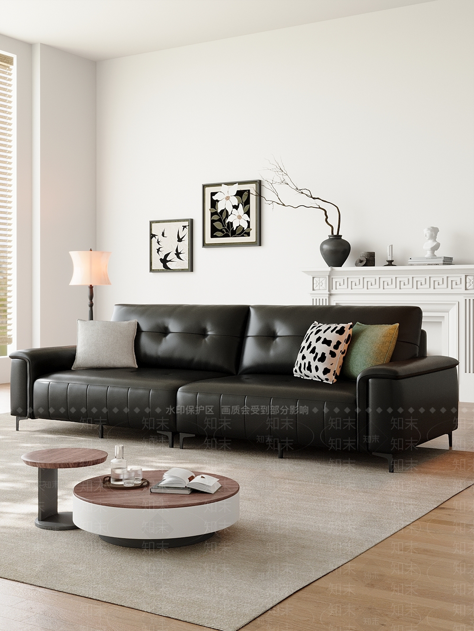 极简家居客厅3D模型下载【ID:1202921760】