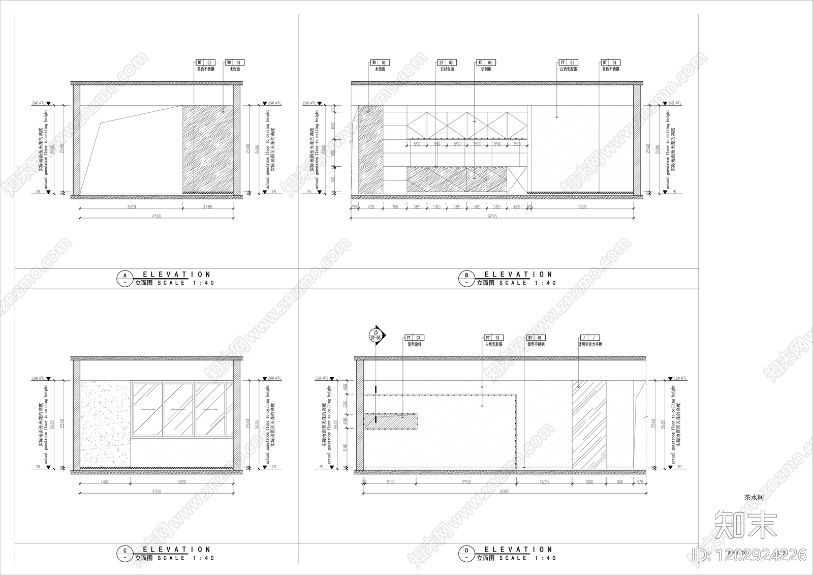 现代整体办公空间cad施工图下载【ID:1202924226】