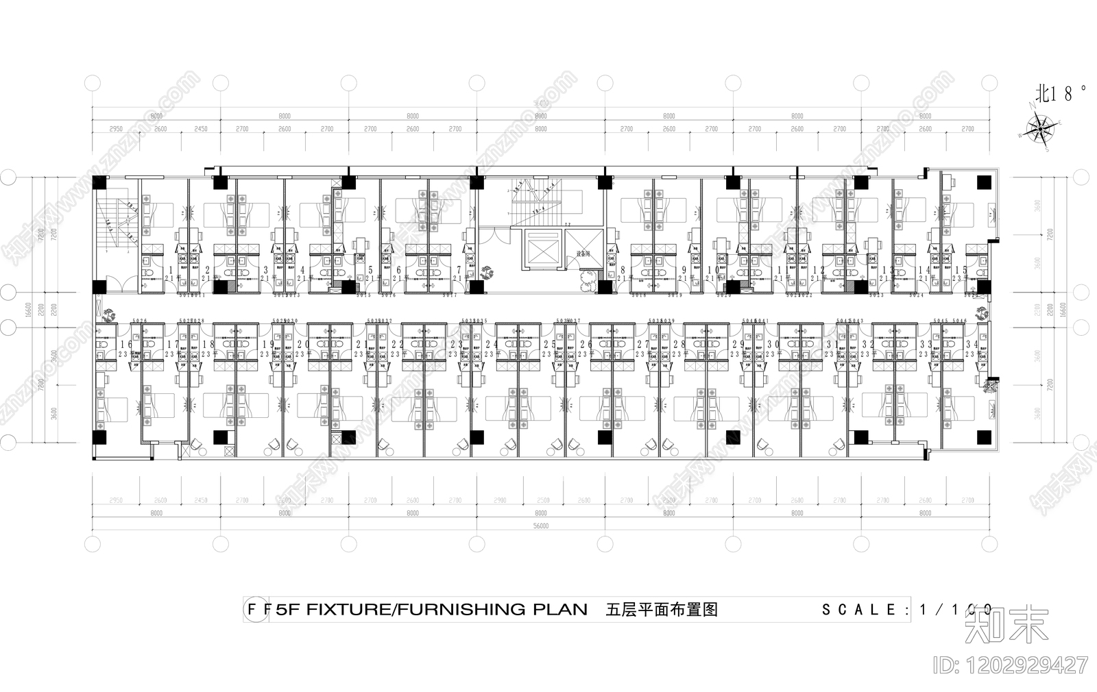 现代整体办公空间cad施工图下载【ID:1202929427】
