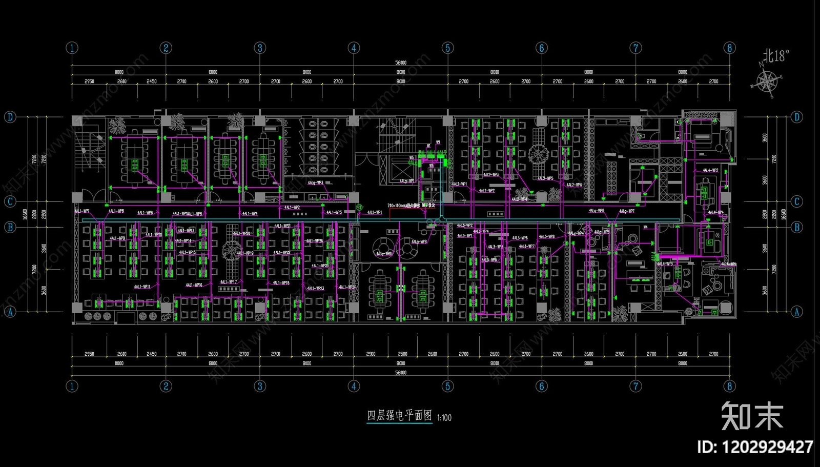 现代整体办公空间cad施工图下载【ID:1202929427】