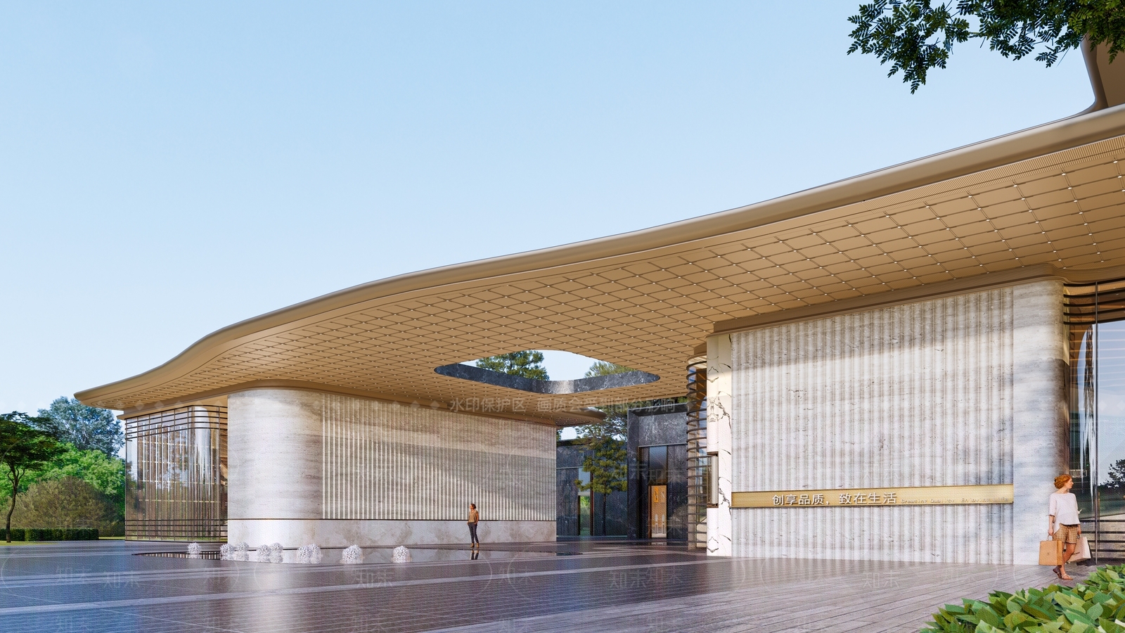 现代小公建SU模型下载【ID:1202931333】
