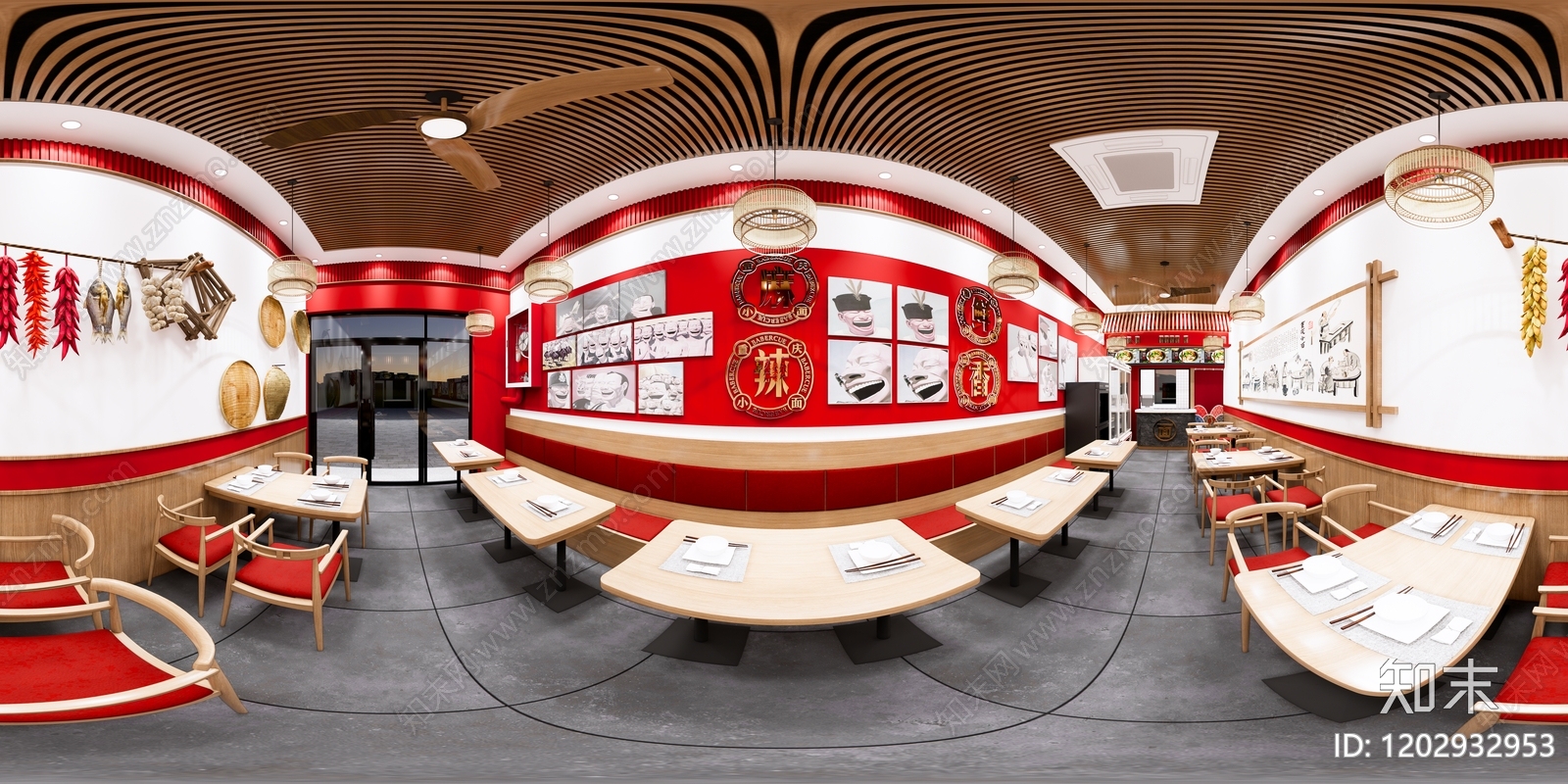 现代简约其他餐饮空间cad施工图下载【ID:1202932953】