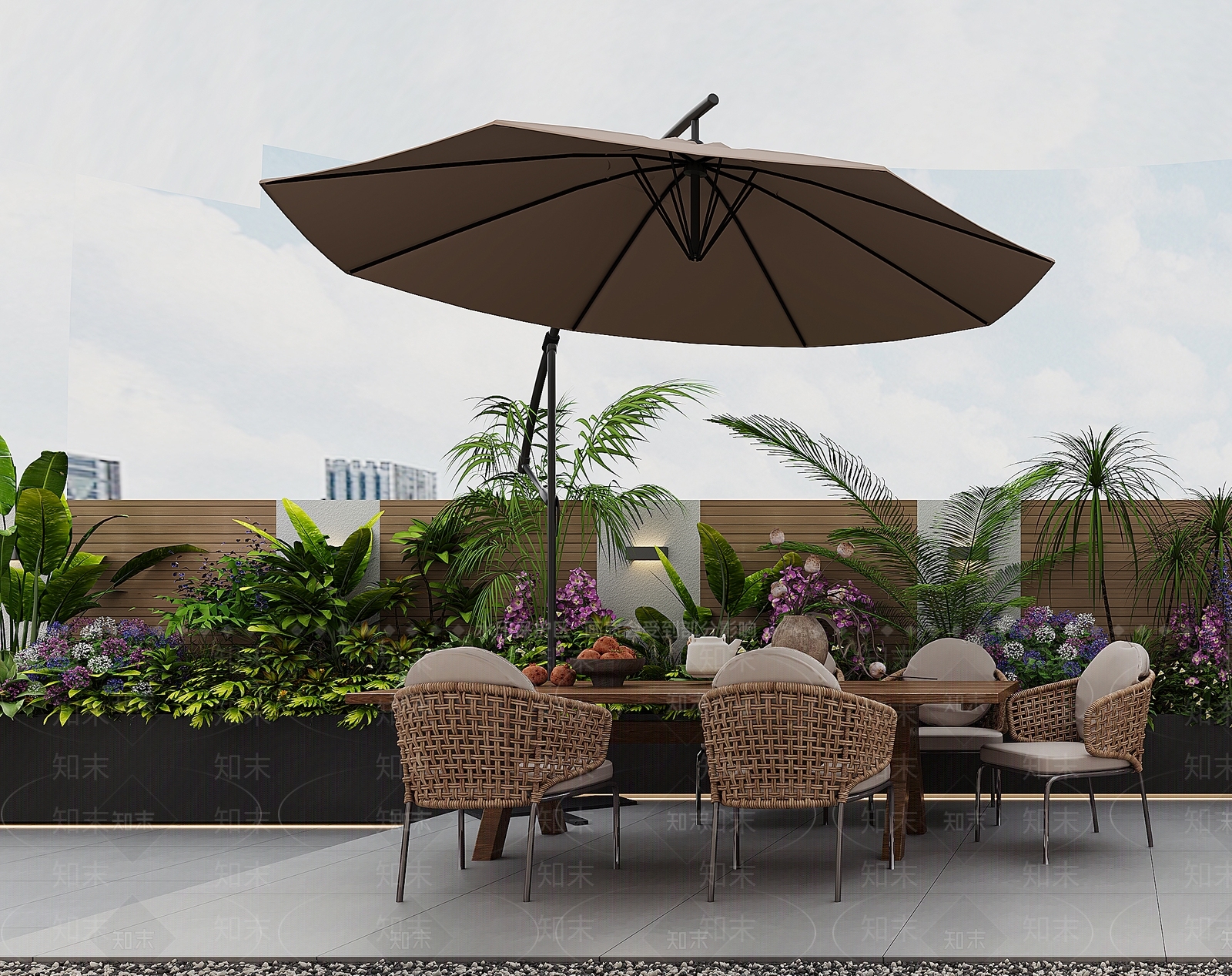 现代阳台3D模型下载【ID:1202944883】