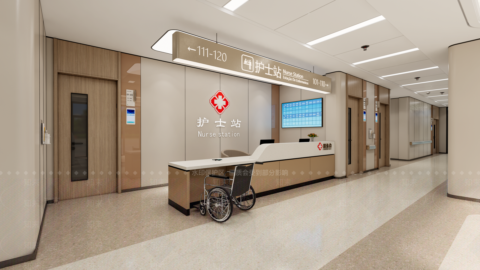 现代医院SU模型下载【ID:1202946747】