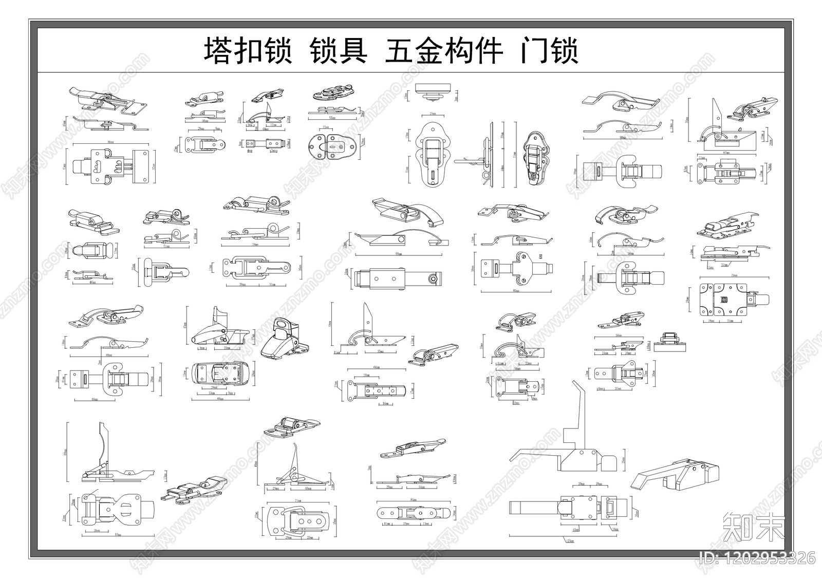 现代五金管件施工图下载【ID:1202953326】