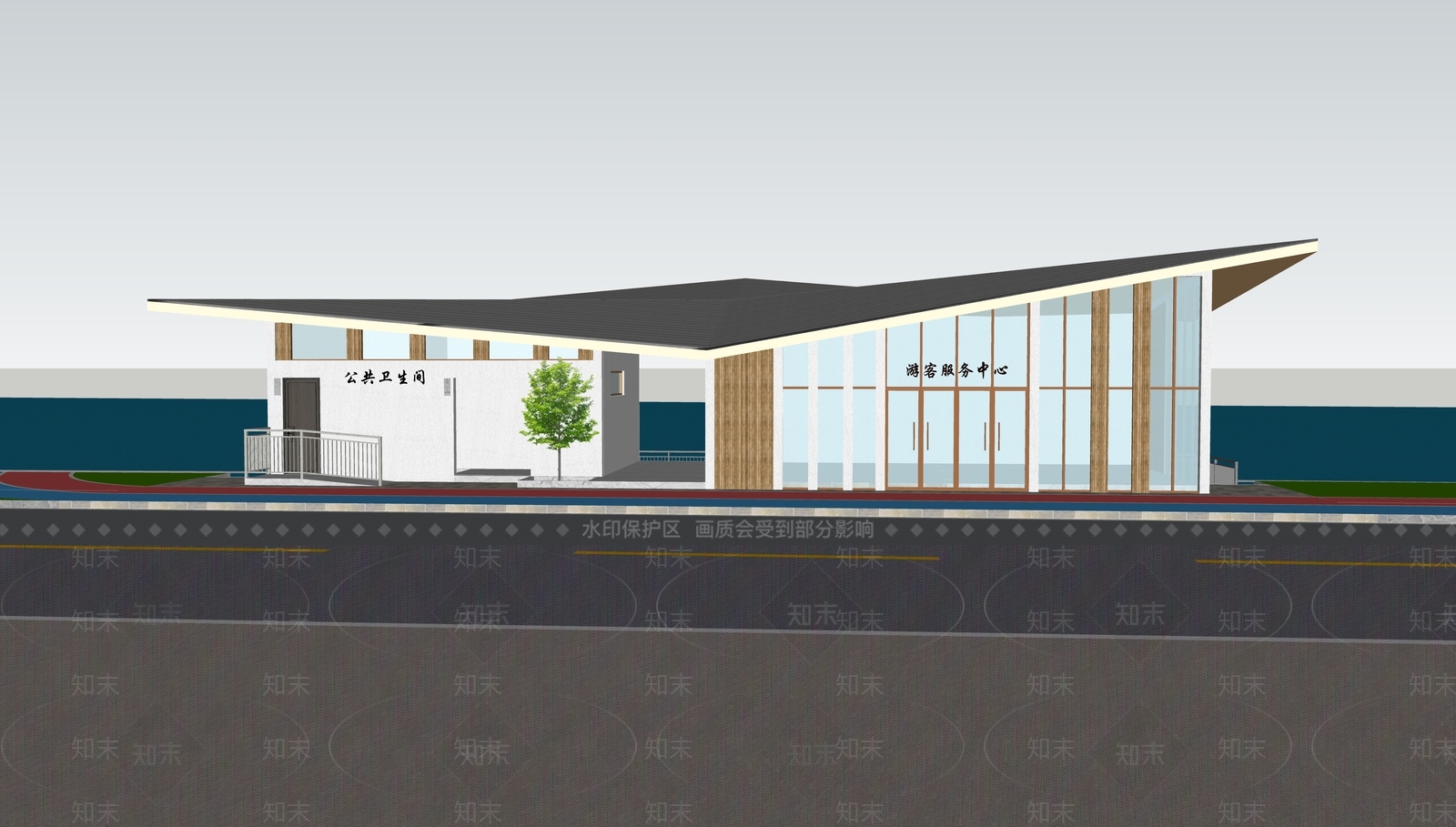 现代简约小公建SU模型下载【ID:1202956402】