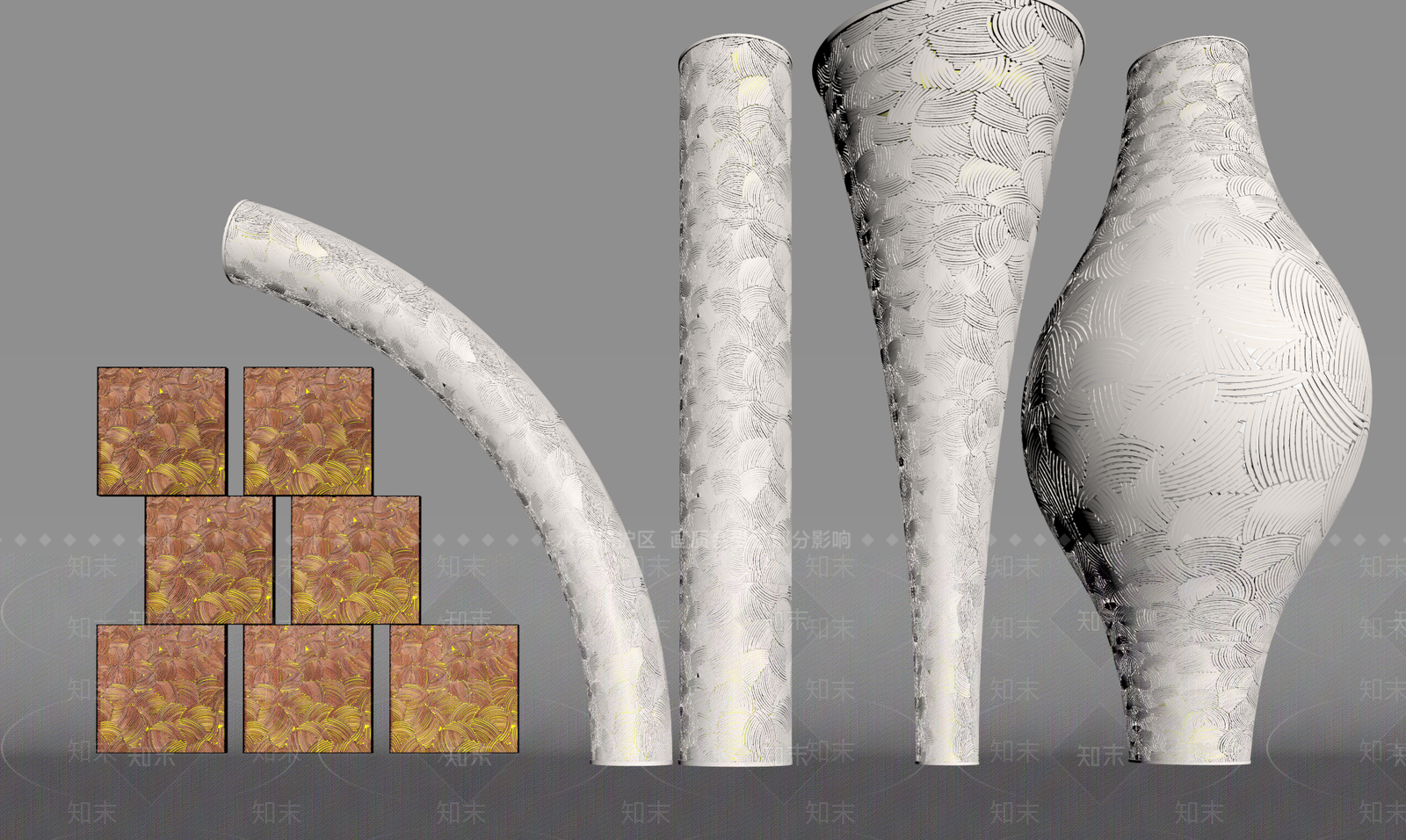 现代艺术装置3D模型下载【ID:1202962883】