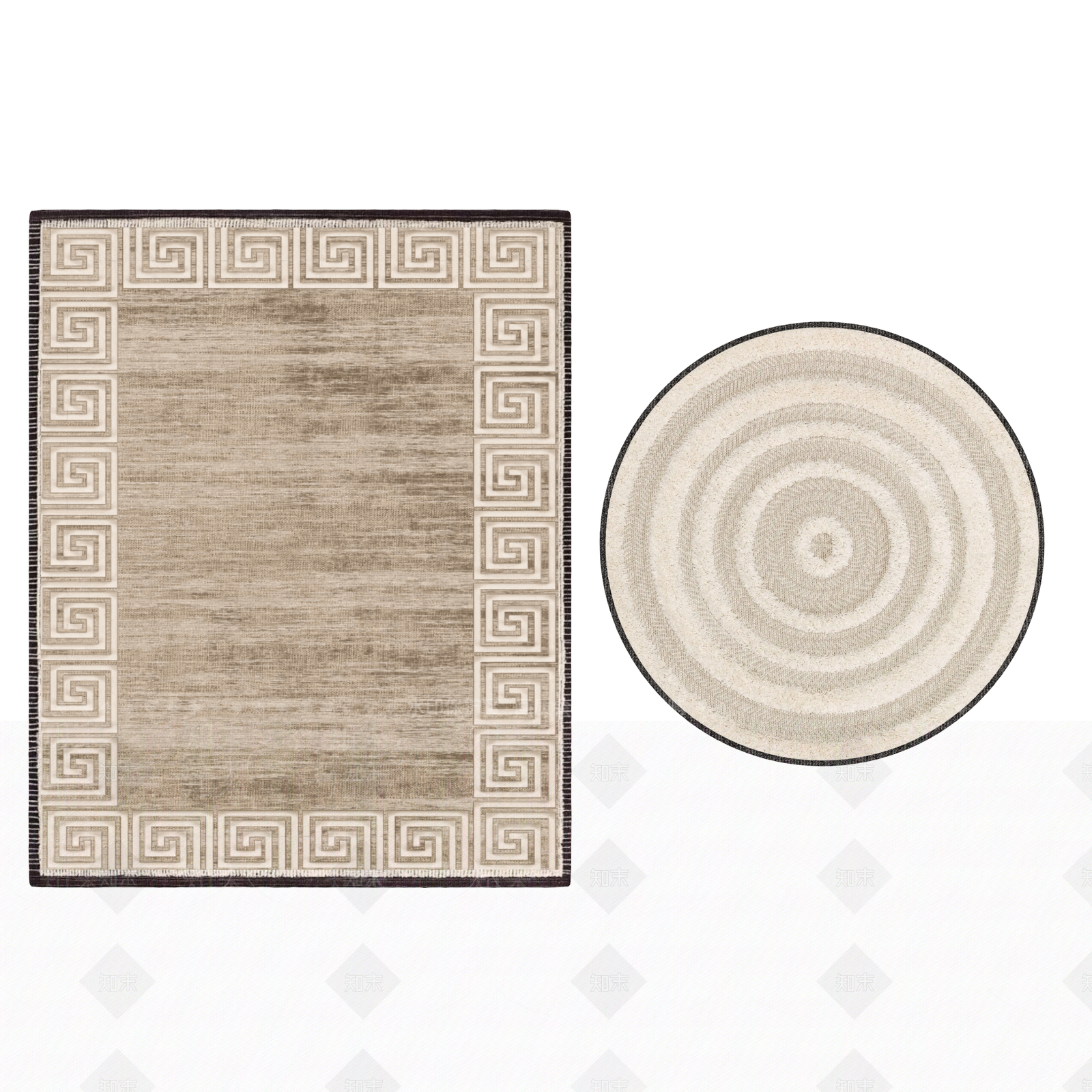 现代中式地毯3D模型下载【ID:1202964963】