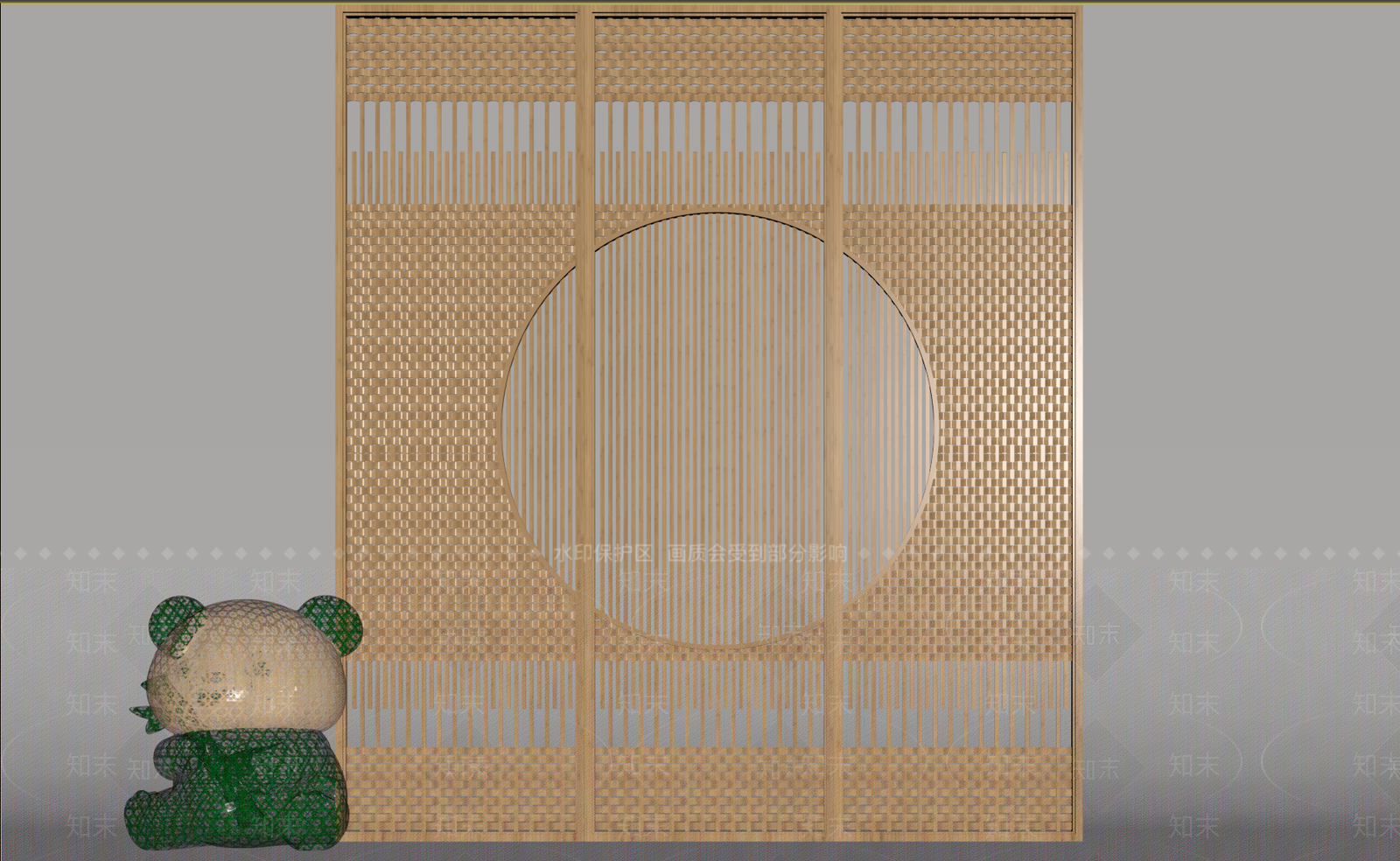 新中式艺术装置3D模型下载【ID:1202971166】