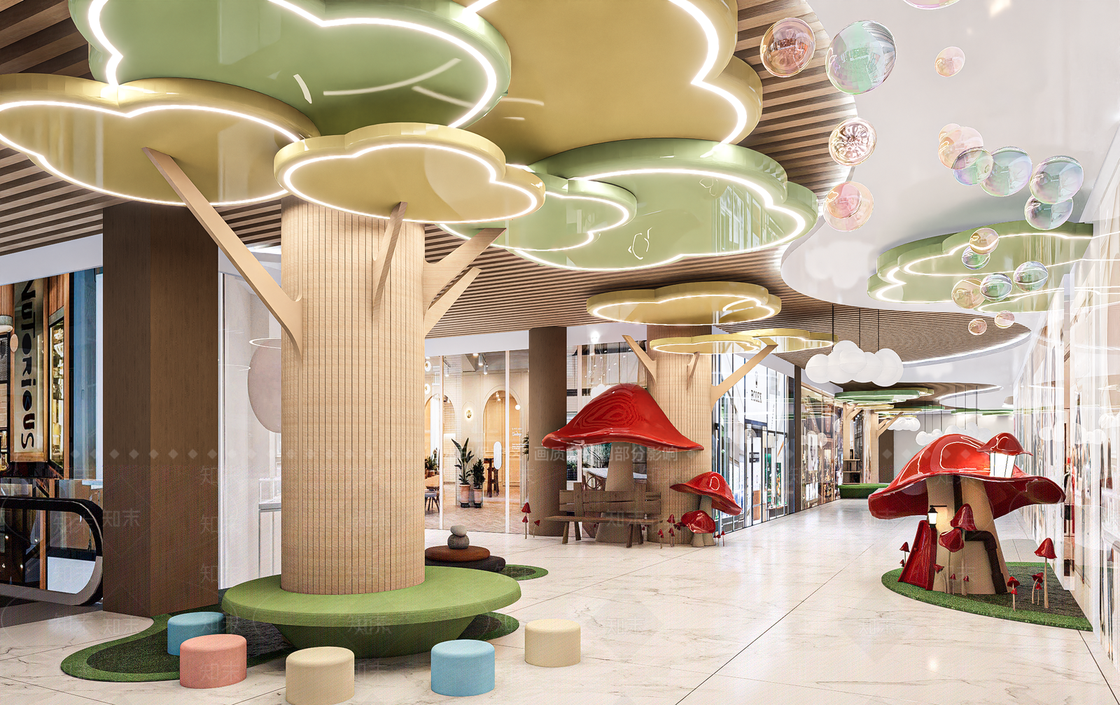 现代简约儿童活动空间SU模型下载【ID:1202971364】