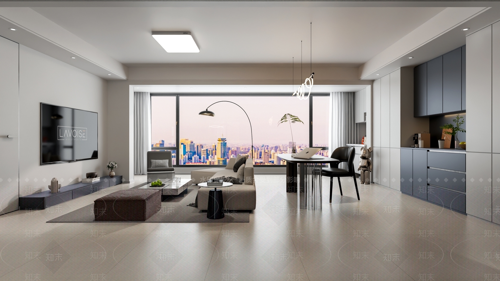 现代客餐厅3D模型下载【ID:1202972222】