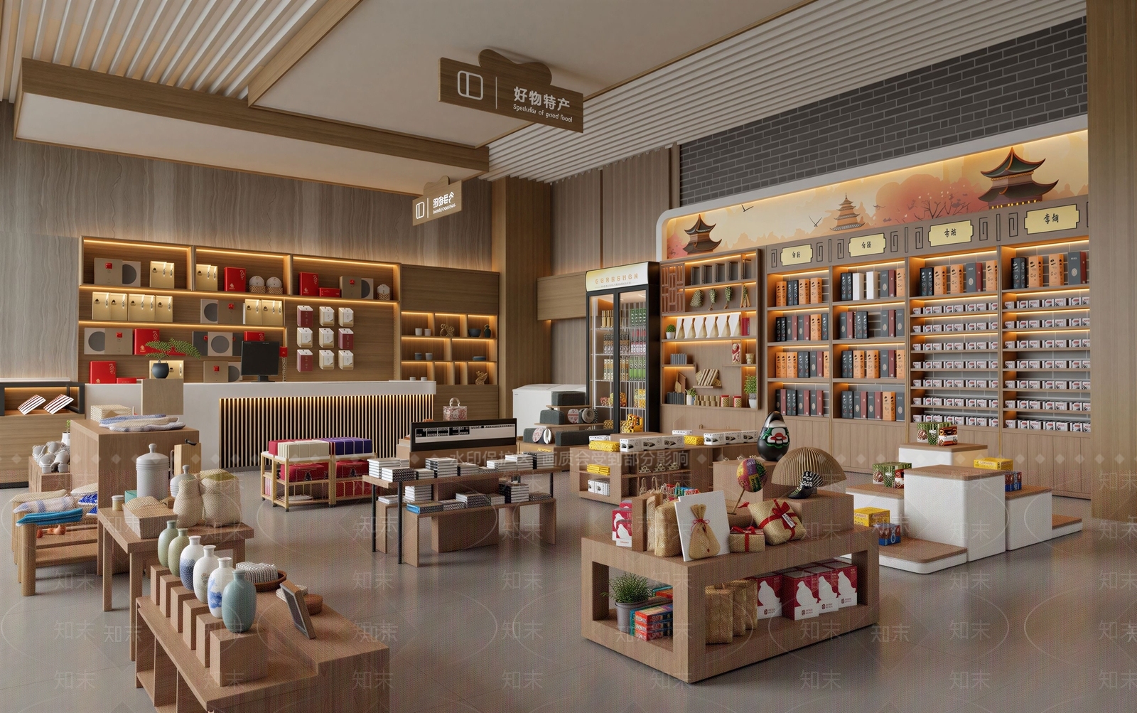 新中式其他商业空间3D模型下载【ID:1202984614】