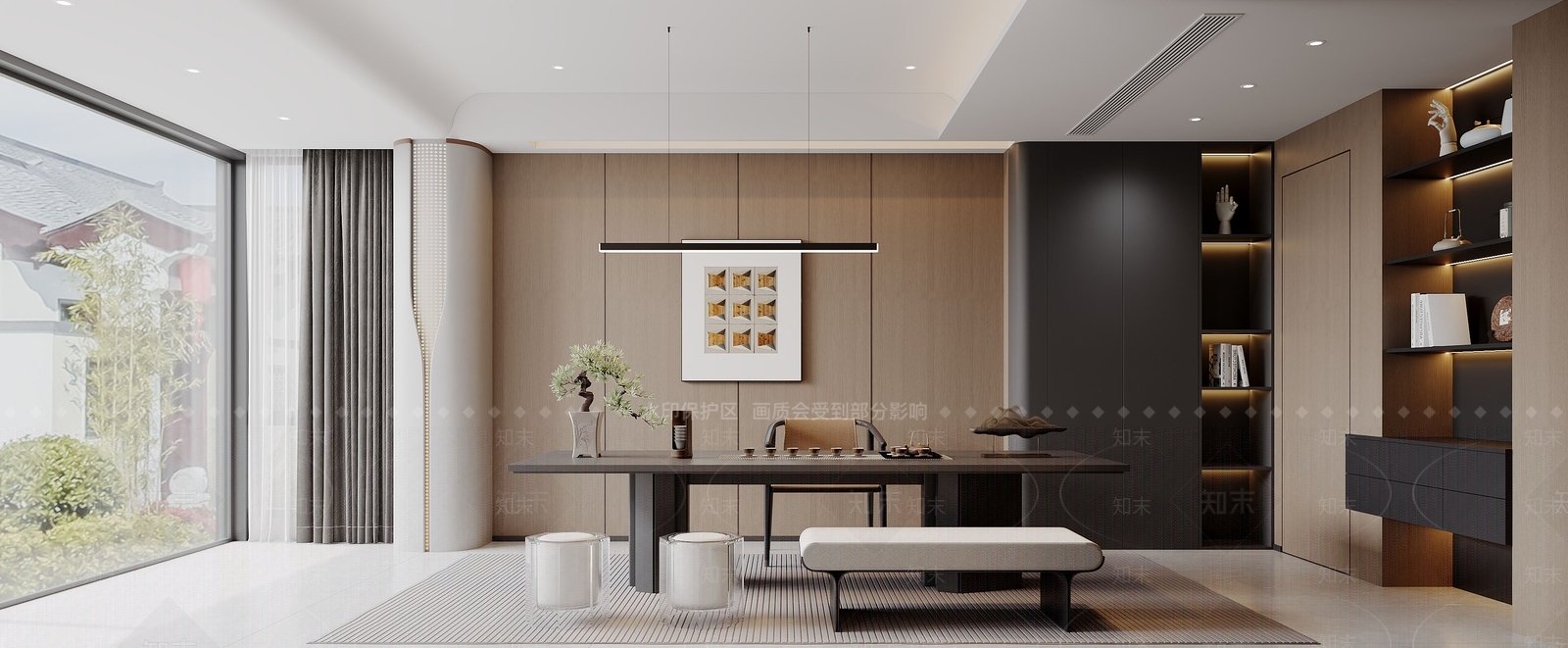 现代茶室3D模型下载【ID:1202986909】