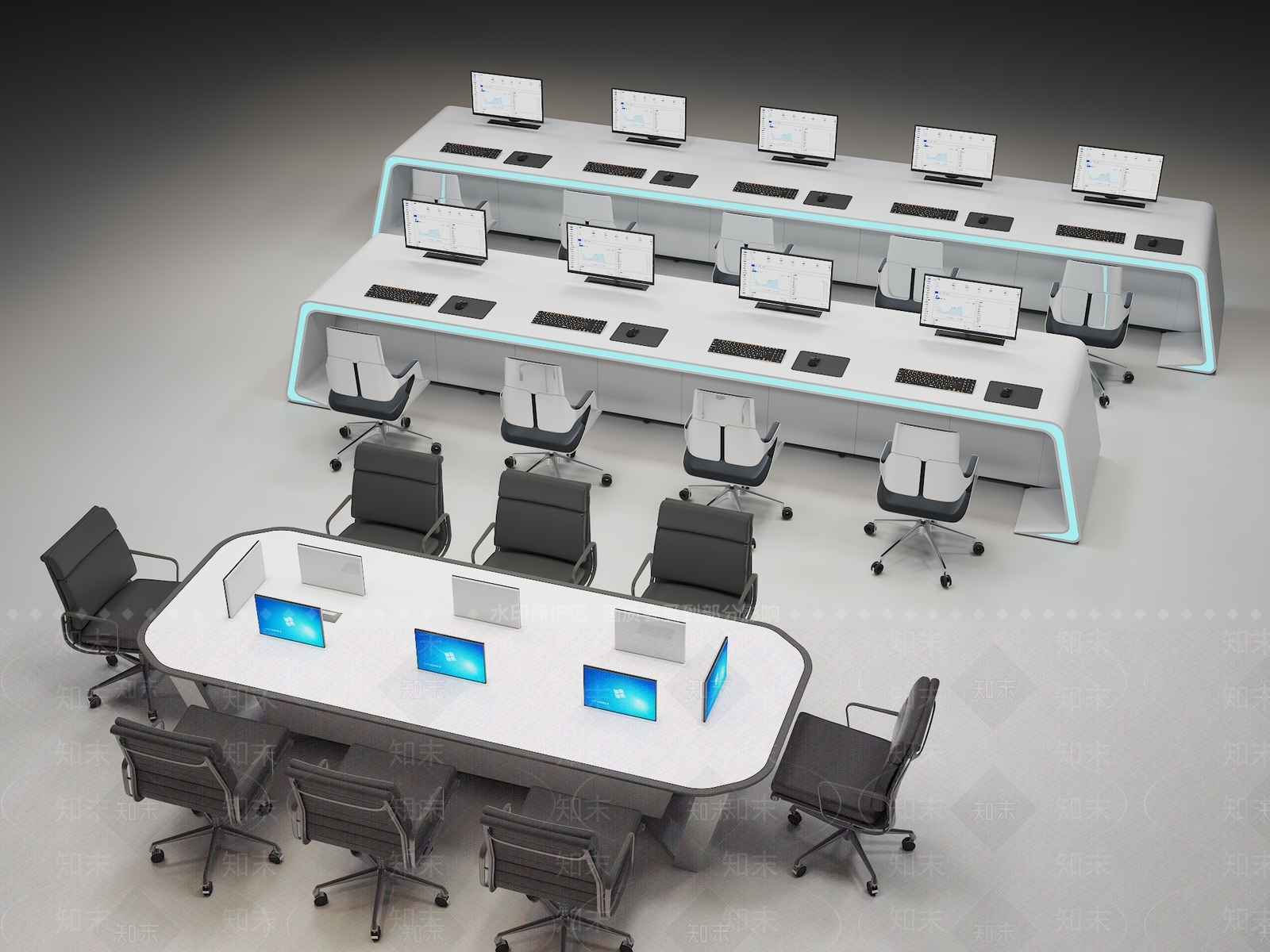 现代指挥中心3D模型下载【ID:1202988355】