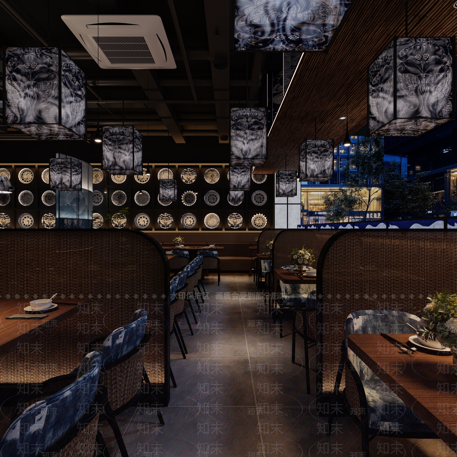 现代火锅店3D模型下载【ID:1203097719】