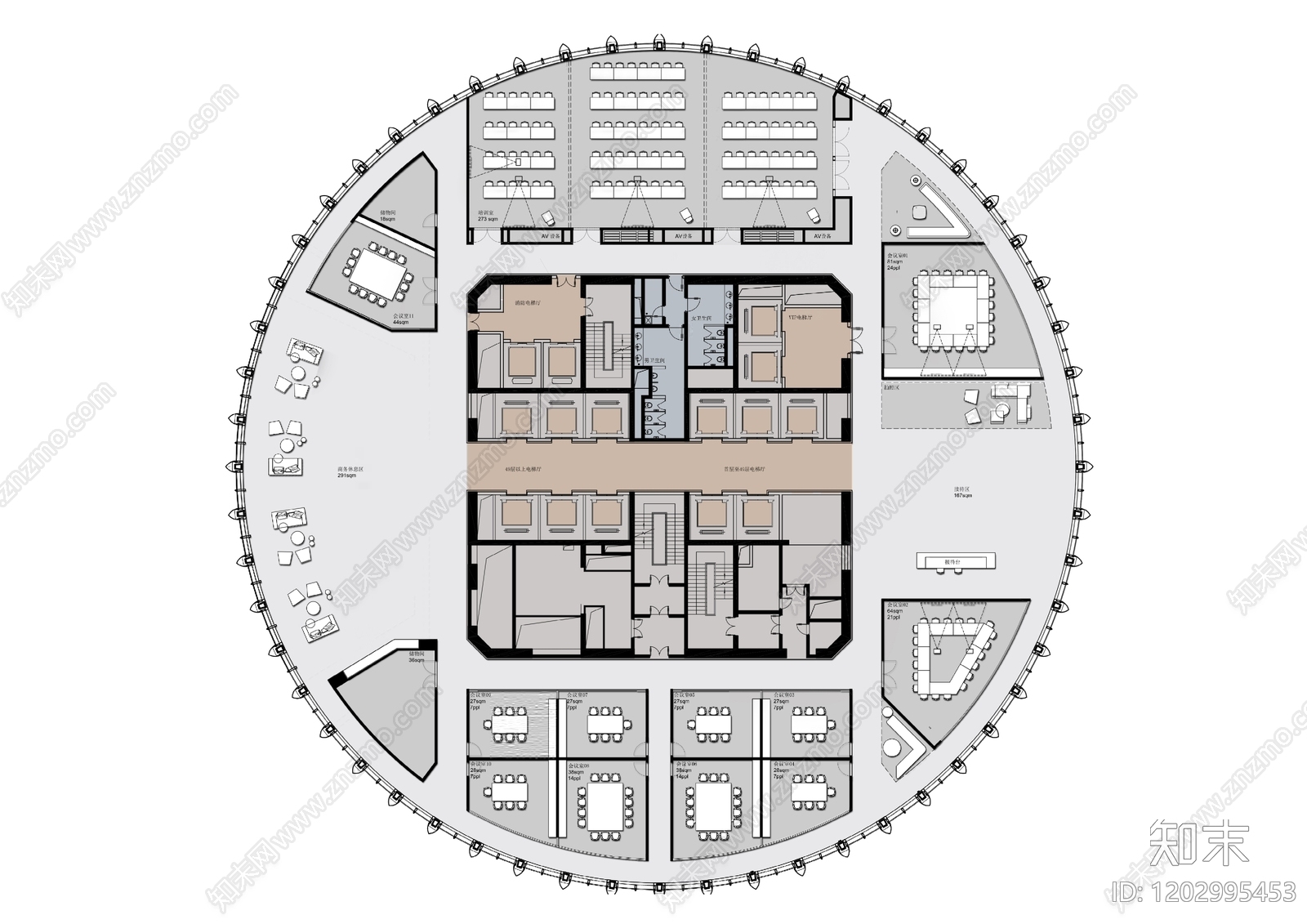 其他办公空间cad施工图下载【ID:1202995453】