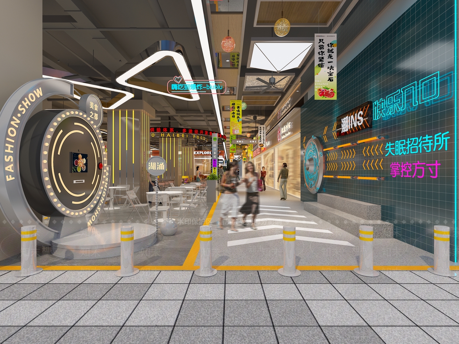 现代集市3D模型下载【ID:1203125399】