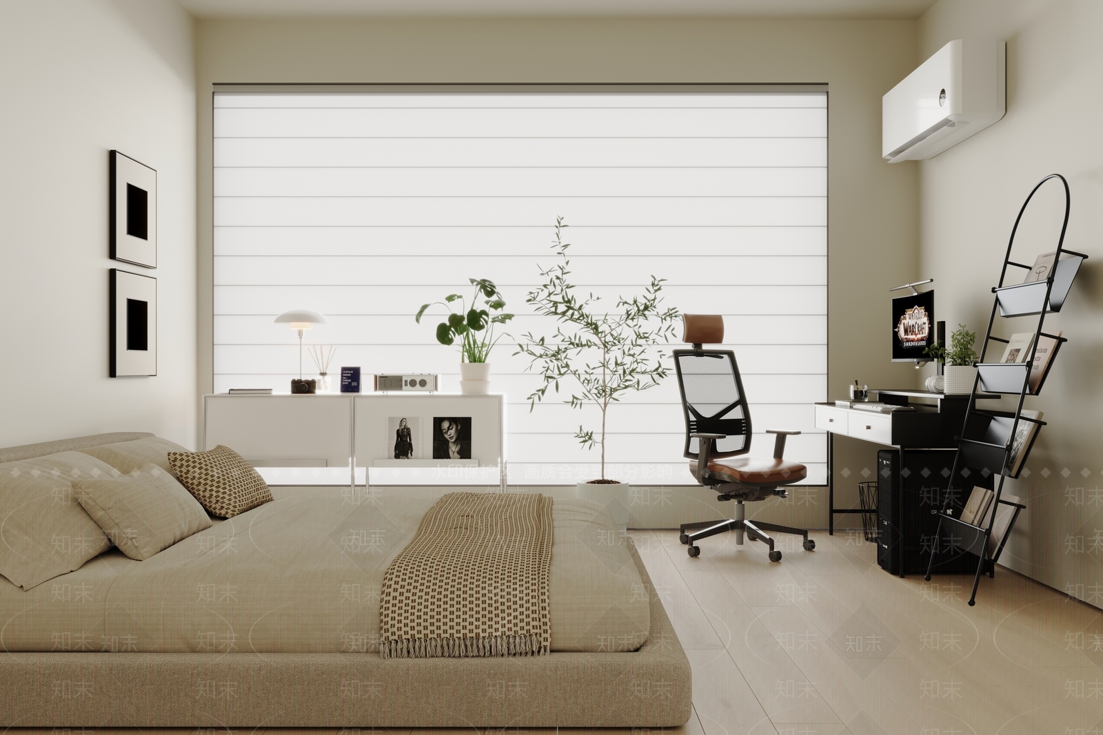 家居卧室3D模型下载【ID:1203001135】
