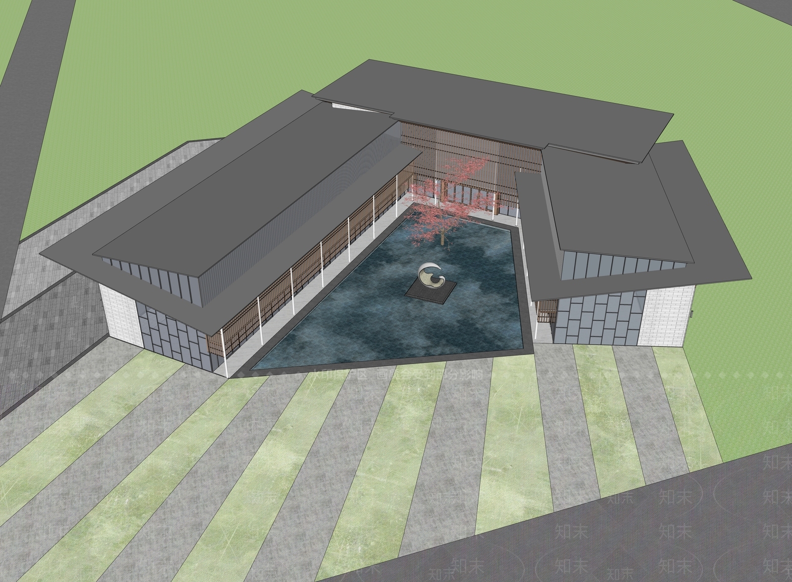 现代小公建SU模型下载【ID:1203003920】