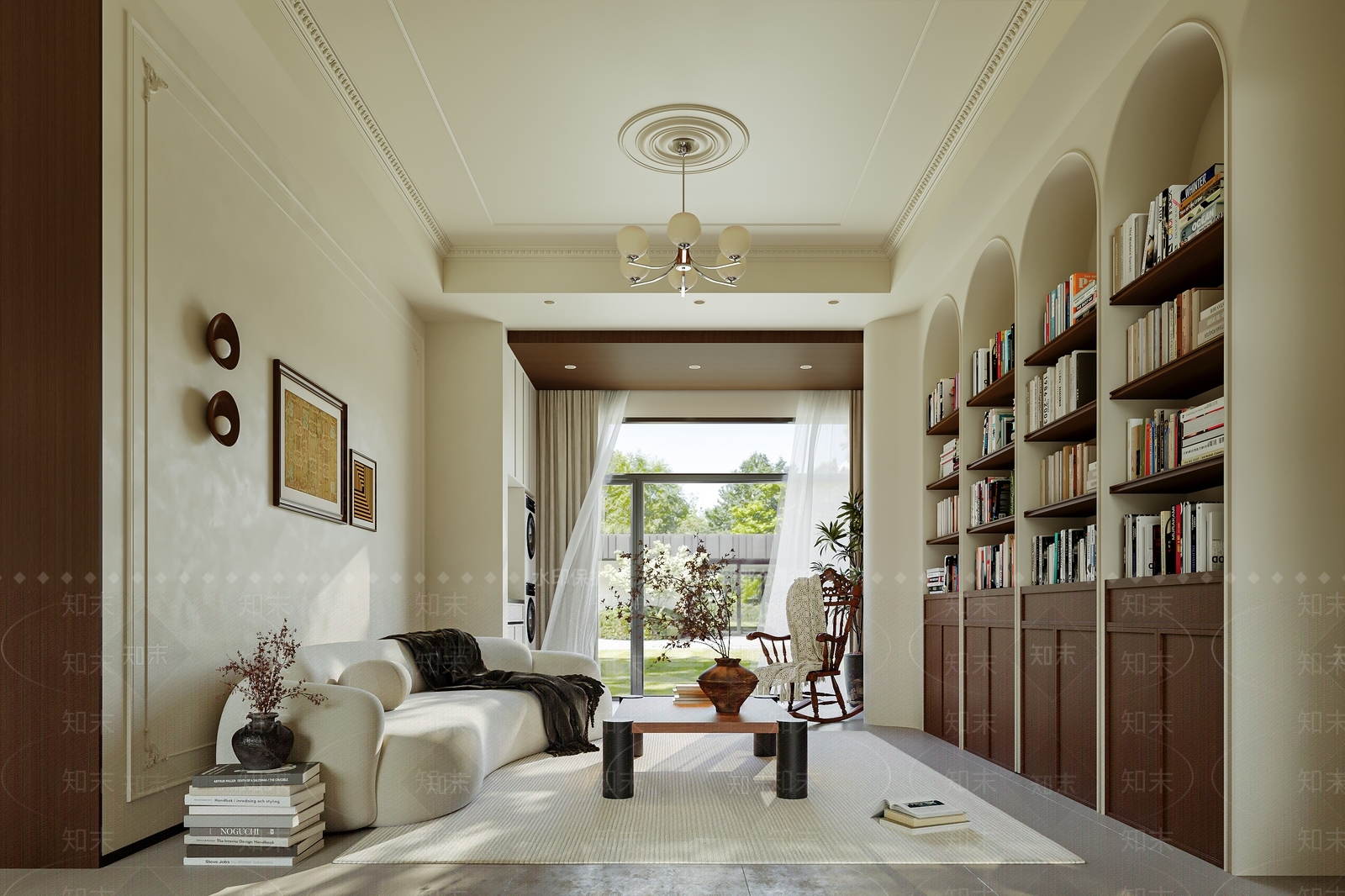 中古美式客餐厅3D模型下载【ID:1203026146】