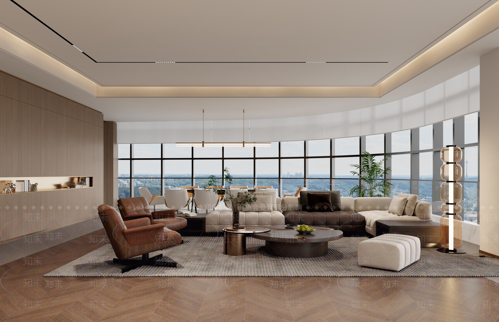 现代办公室3D模型下载【ID:1203028014】