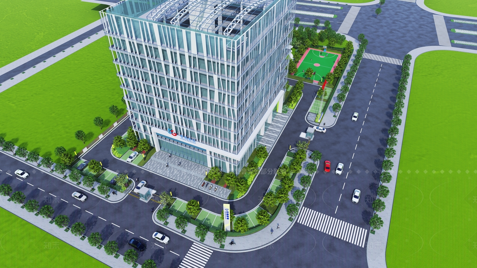 现代景观公园SU模型下载【ID:1205889487】