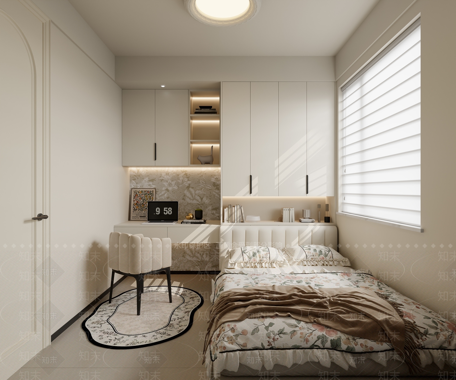 法式书房3D模型下载【ID:1221482989】