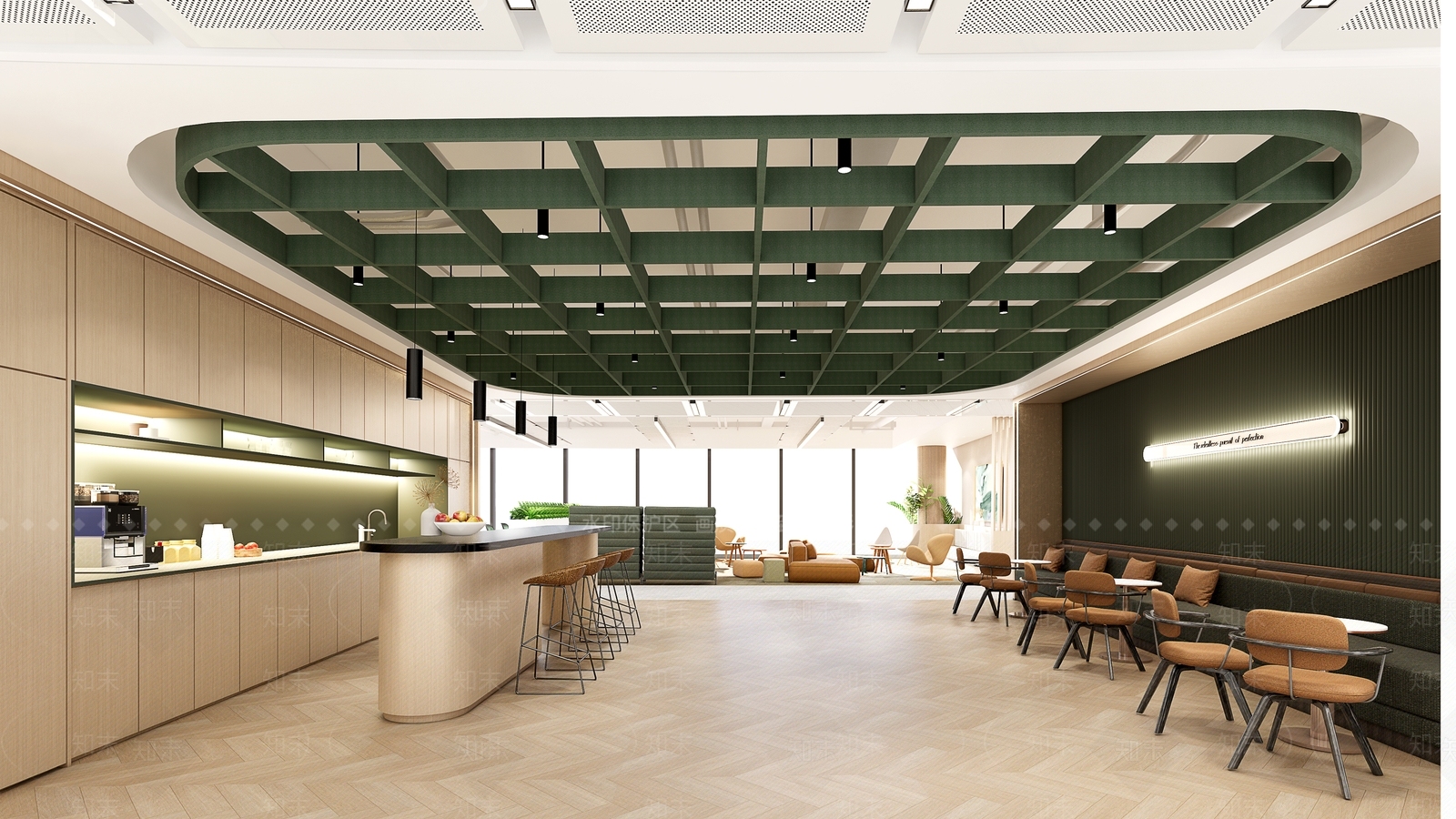 现代茶水间SU模型下载【ID:1203045023】