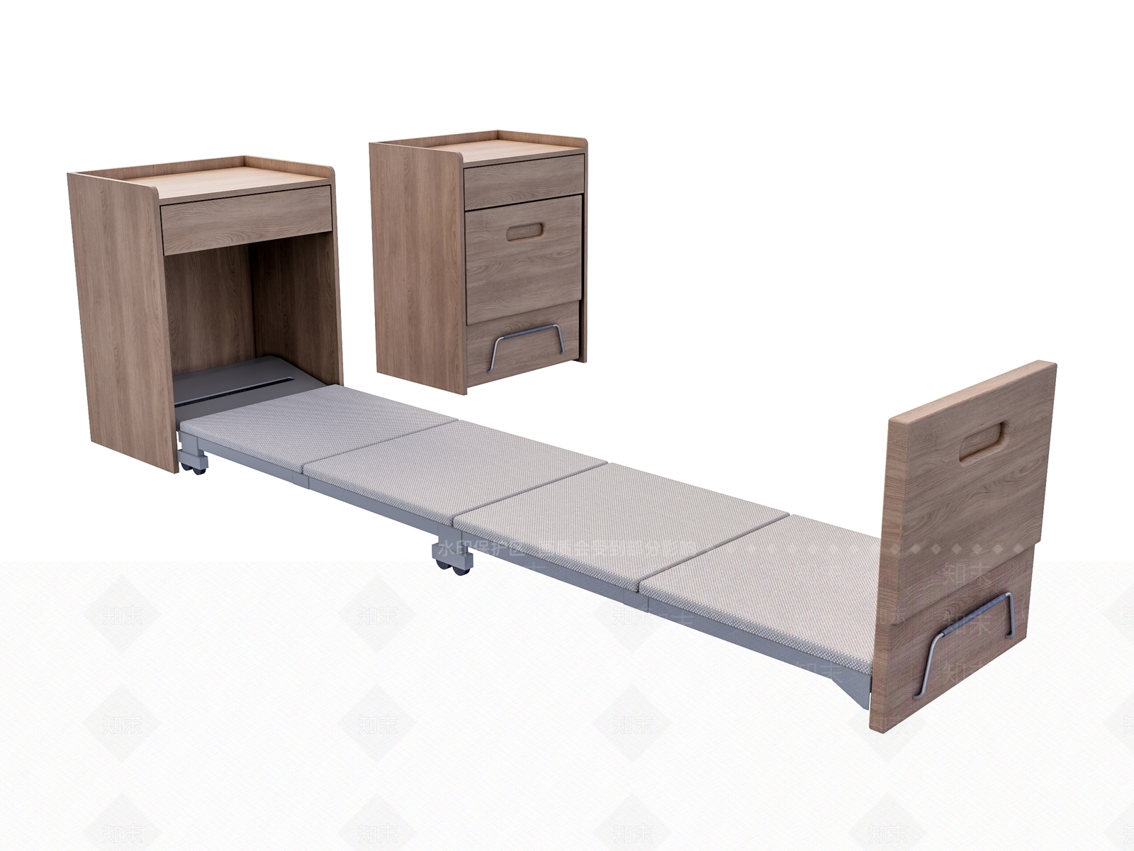 现代其他床具SU模型下载【ID:1203049029】