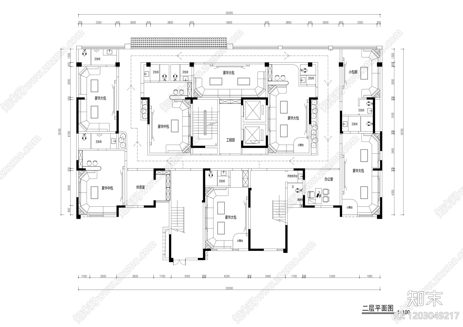 现代KTVcad施工图下载【ID:1203049217】