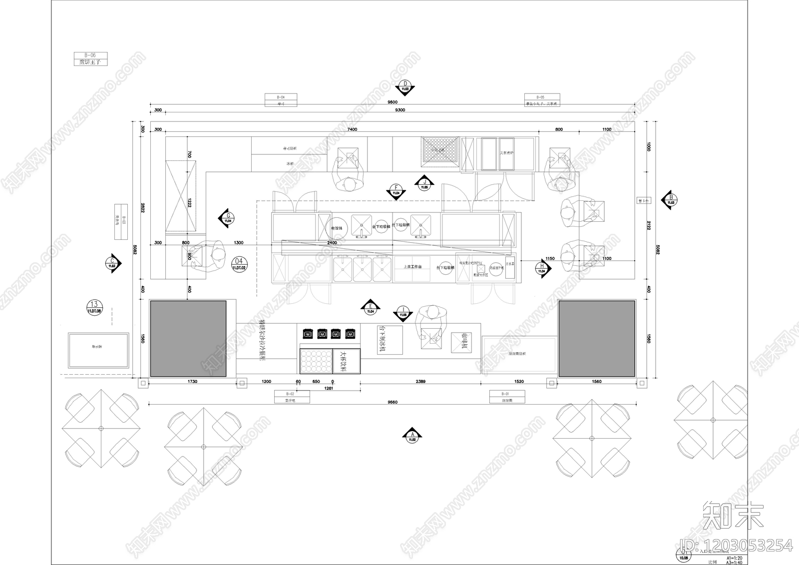 现代其他餐饮空间cad施工图下载【ID:1203053254】