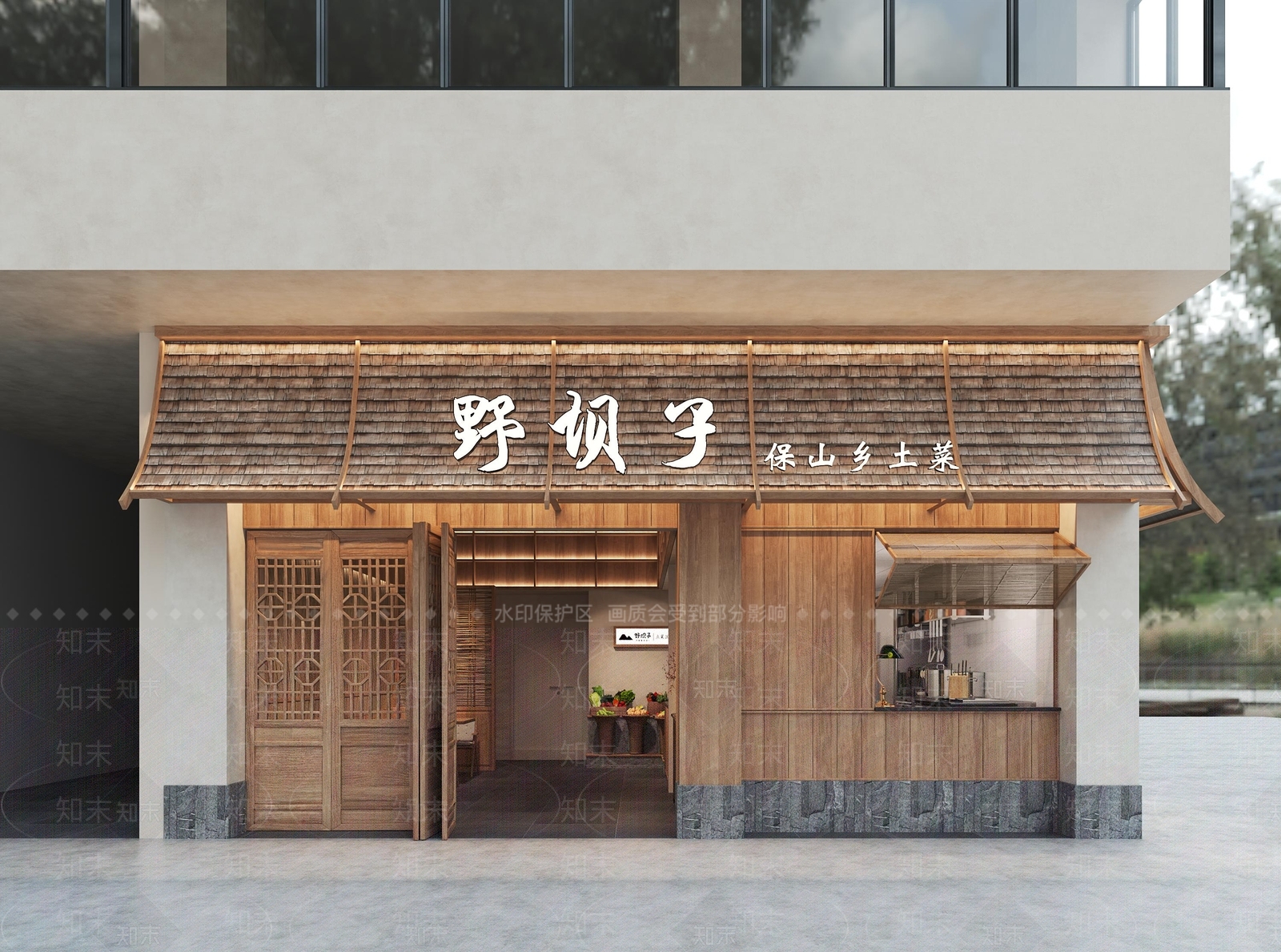 中式复古中餐厅3D模型下载【ID:1203170518】