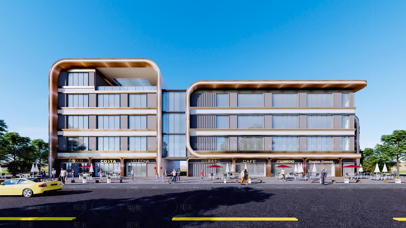 现代活动中心SU模型下载【ID:1203378159】