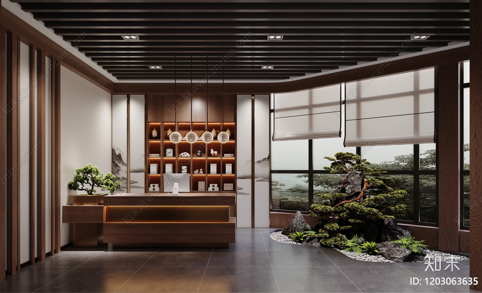 现代新中式烟酒店cad施工图下载【ID:1203063635】
