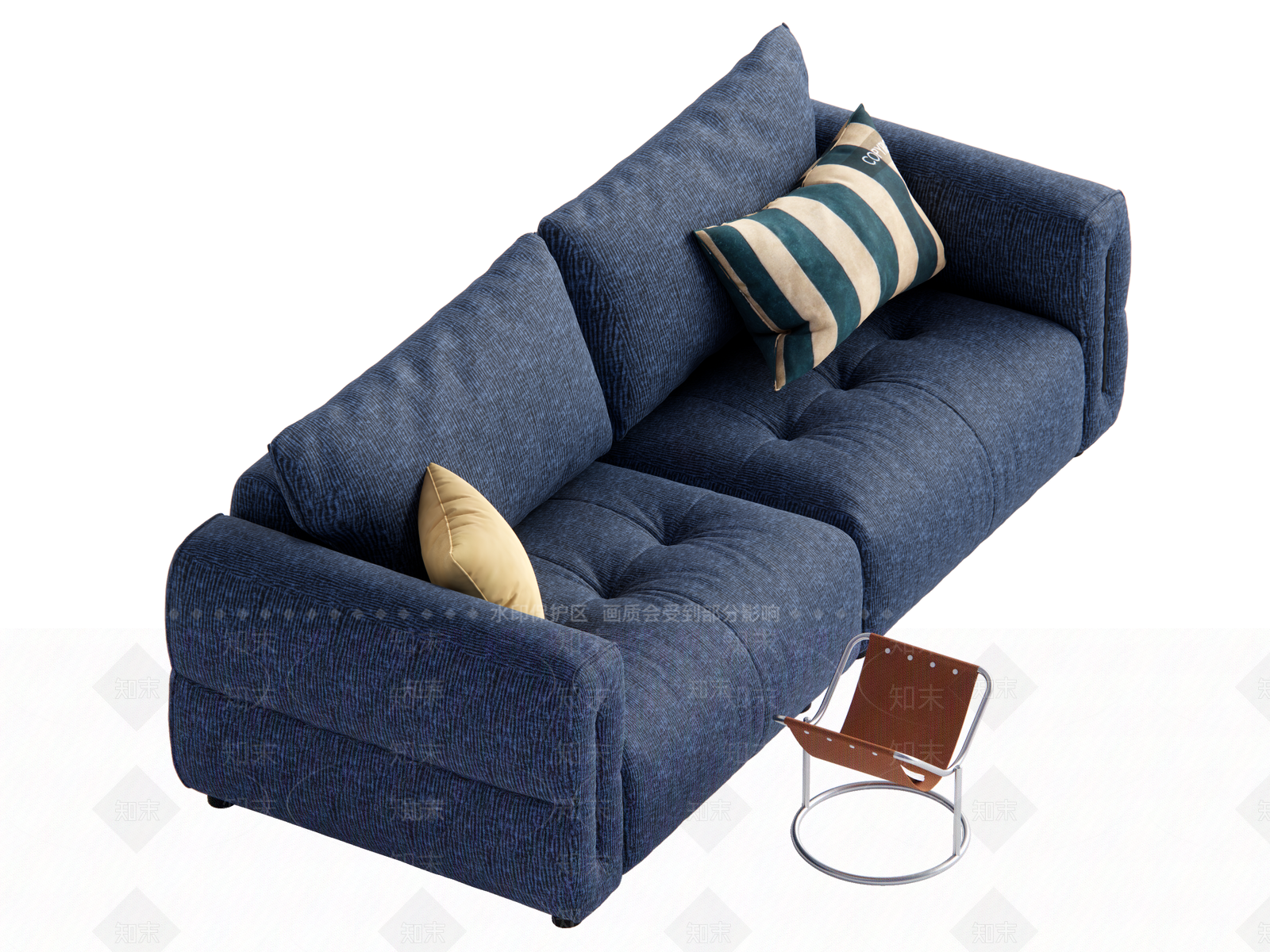 现代双人沙发SU模型下载【ID:1203063726】