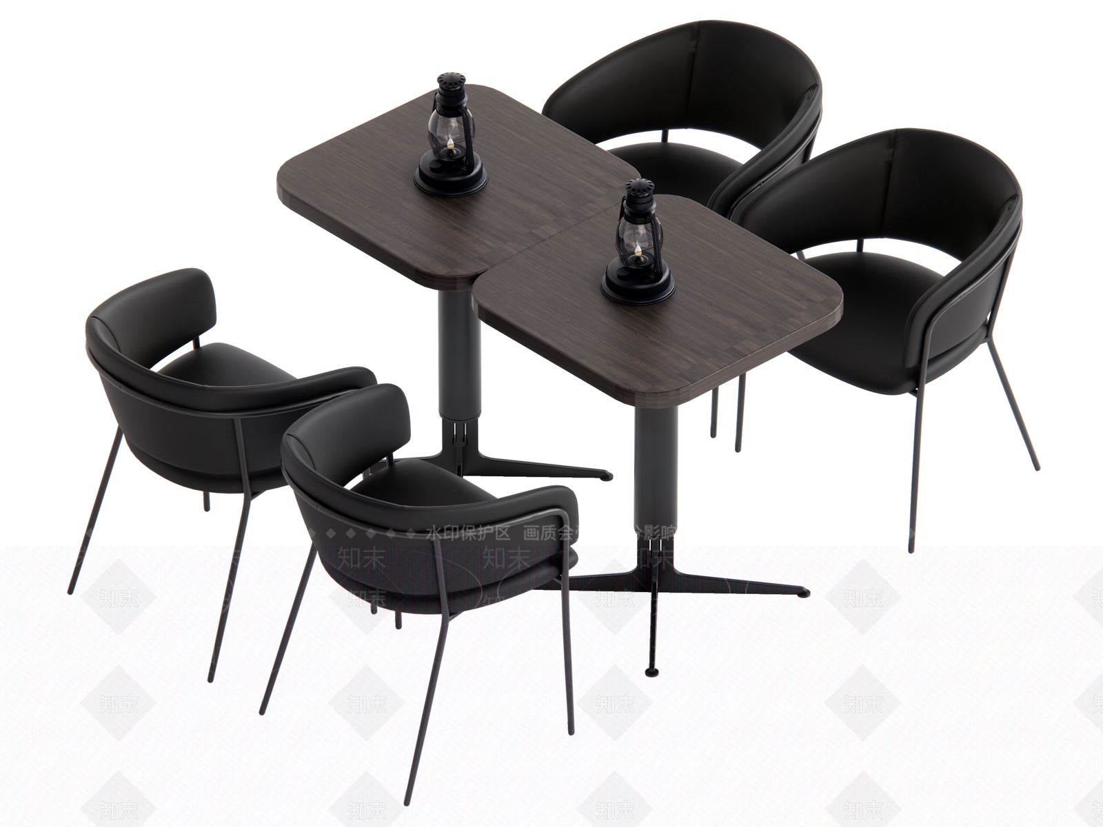 现代休闲桌椅SU模型下载【ID:1203063844】