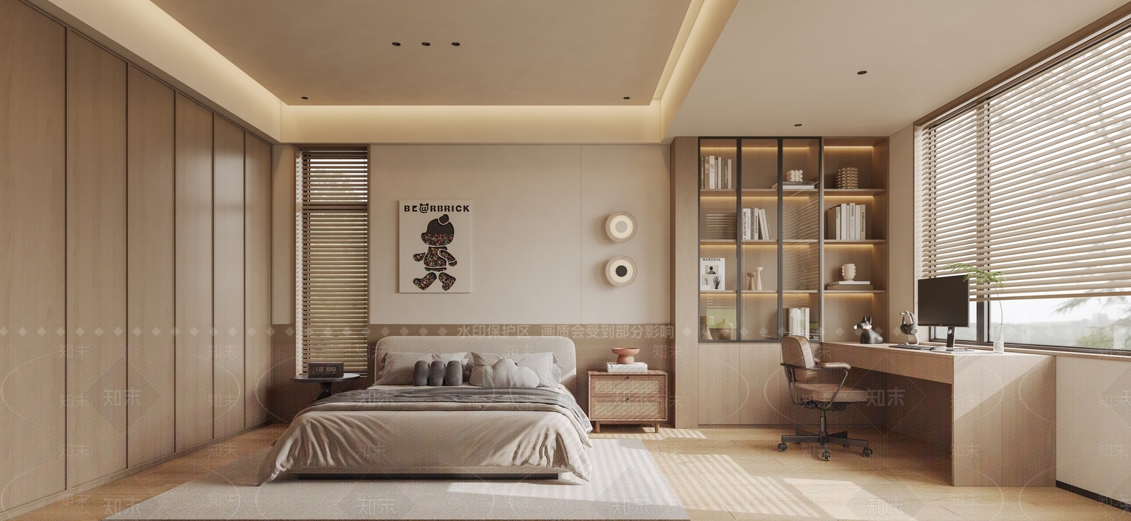 现代家居卧室SU模型下载【ID:1203065149】
